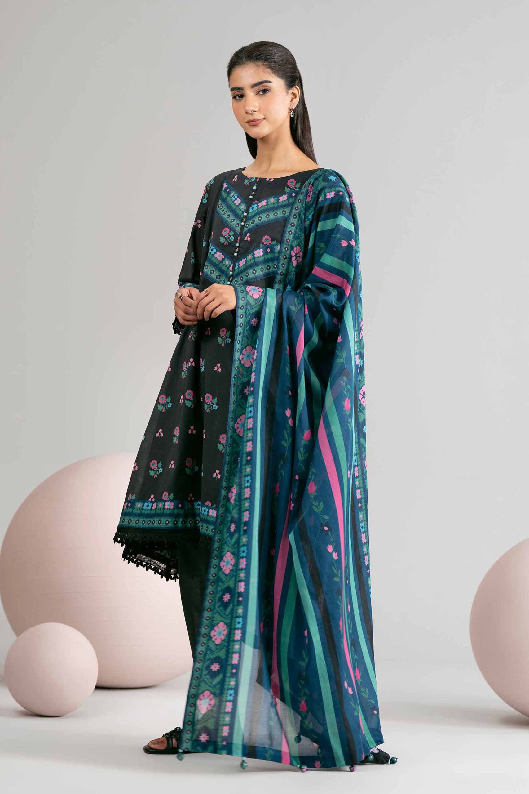 3 Piece - Printed Loose Fabric - 42602416 - Image 4