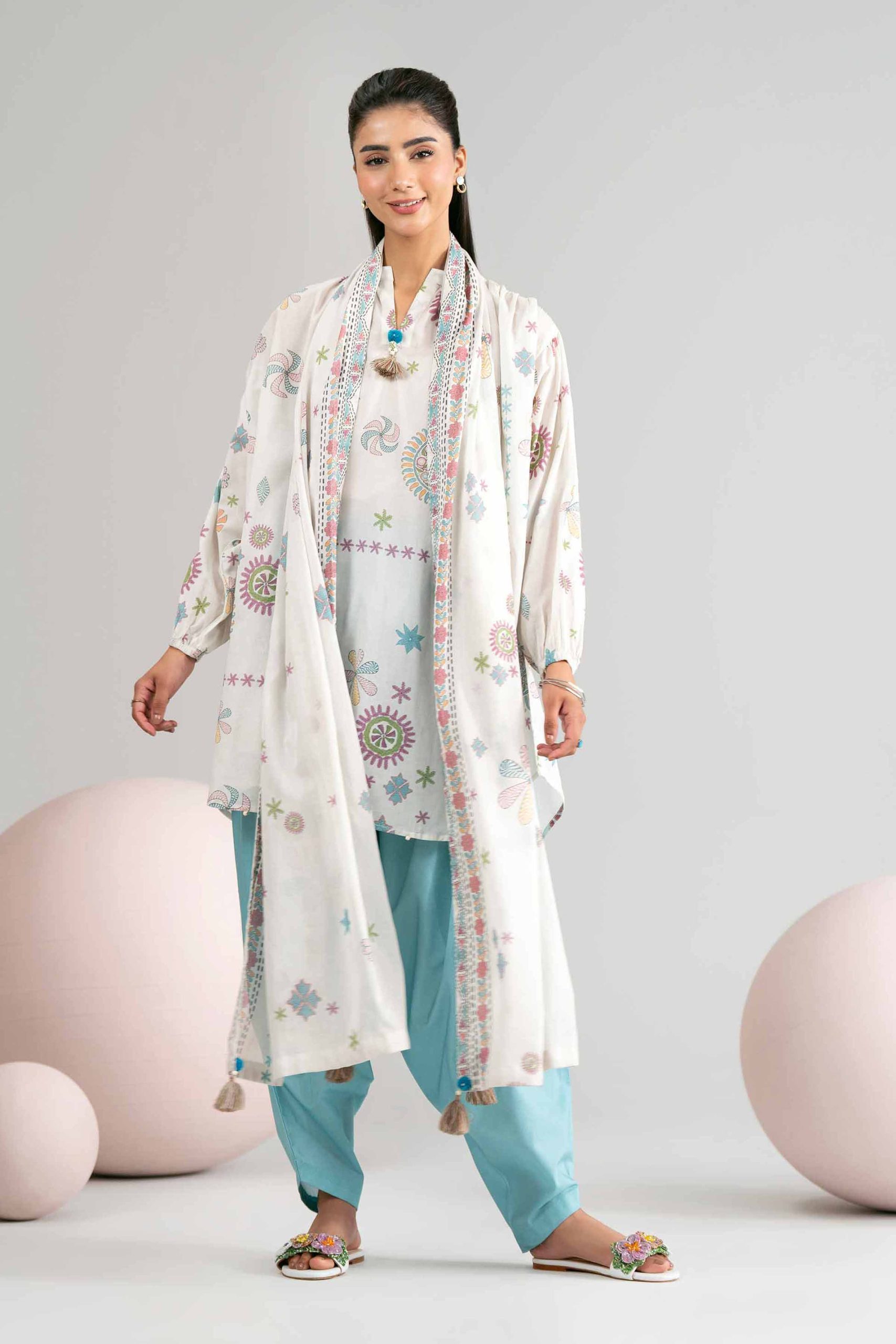 3 Piece - Printed Loose Fabric - 42602420 - Image 4