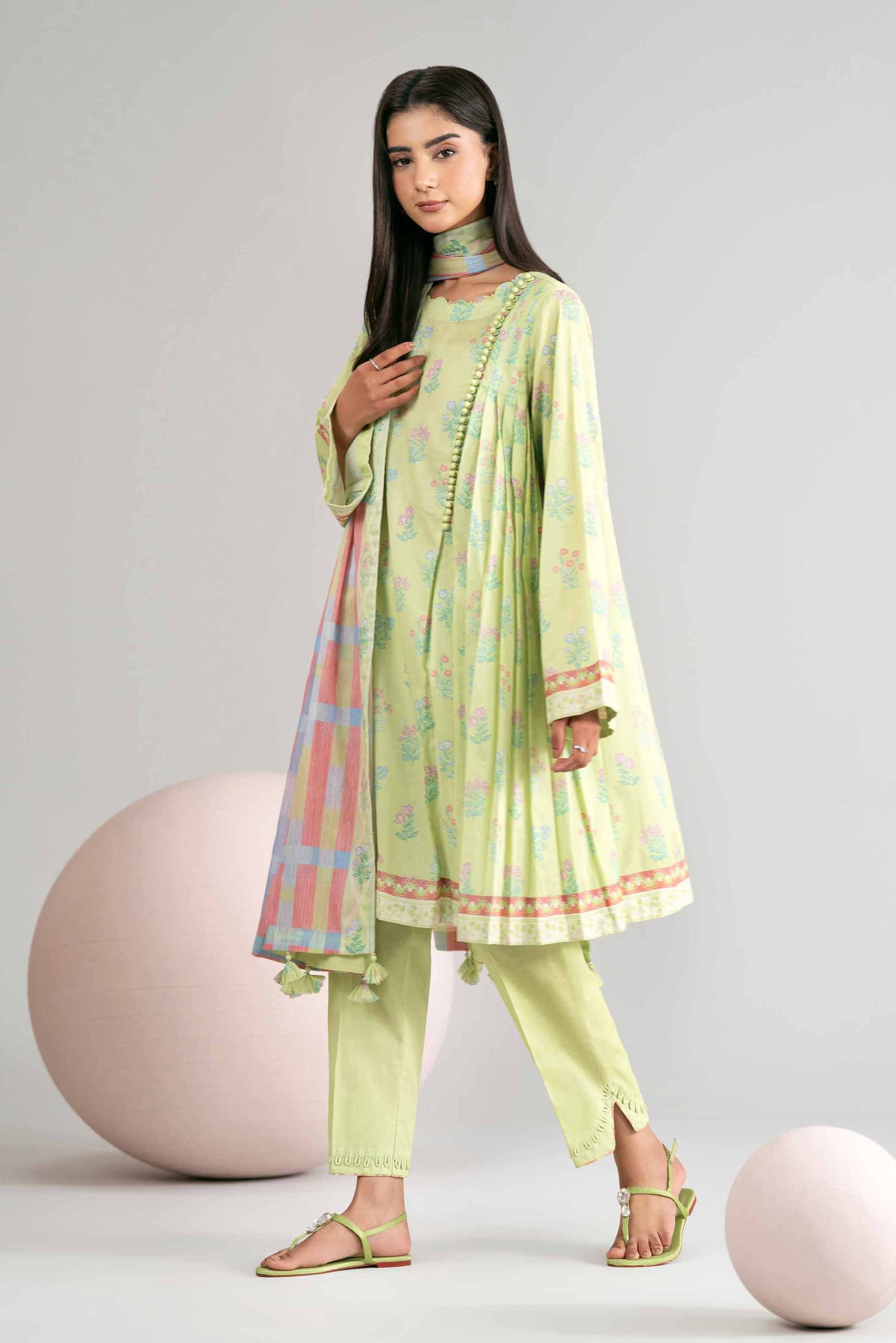 3 Piece - Printed Loose Fabric - 42602424 - Image 4
