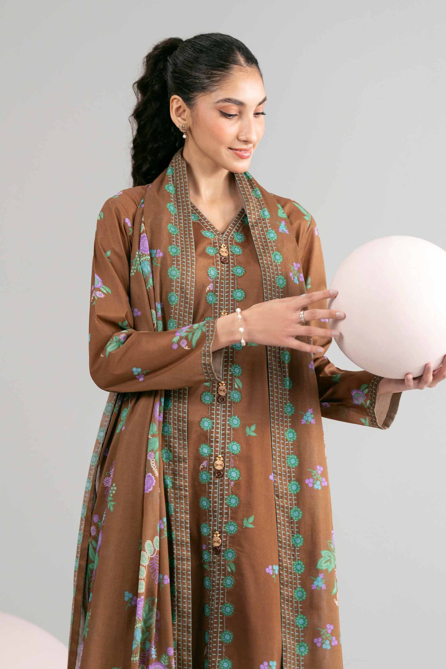 3 Piece - Printed Loose Fabric - 42602427 - Image 2