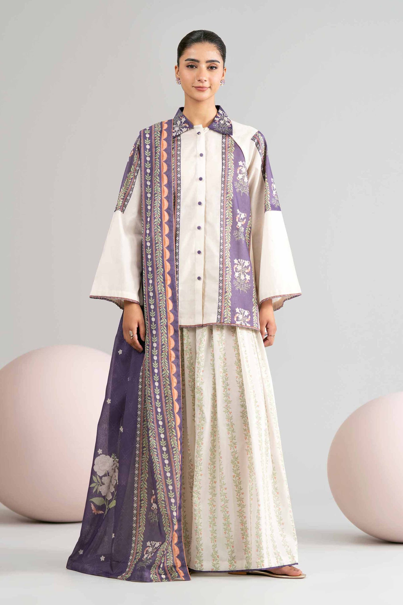 3 Piece - Printed Loose Fabric - 42602433