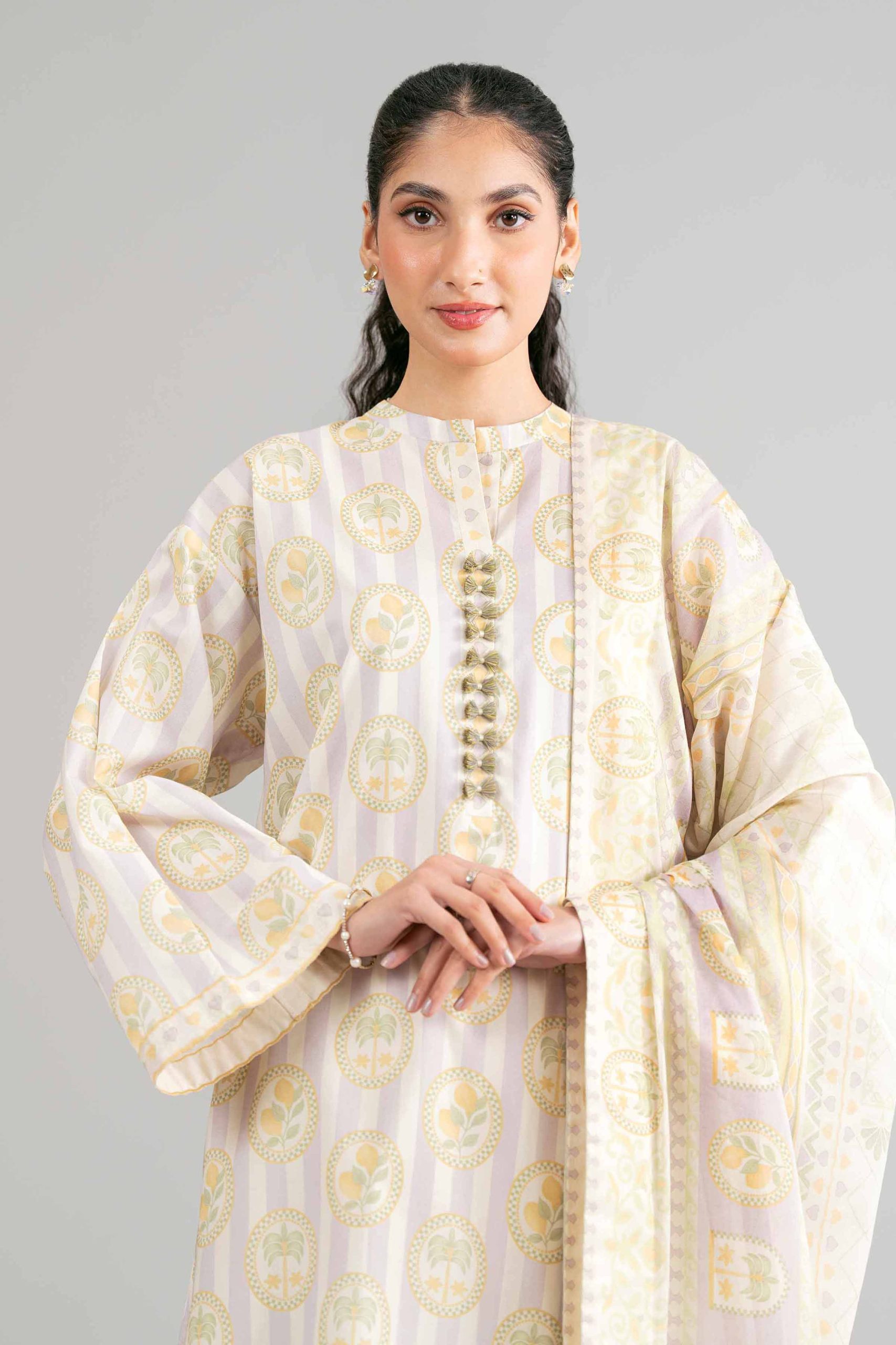 3 Piece - Printed Loose Fabric - 42602437 - Image 2