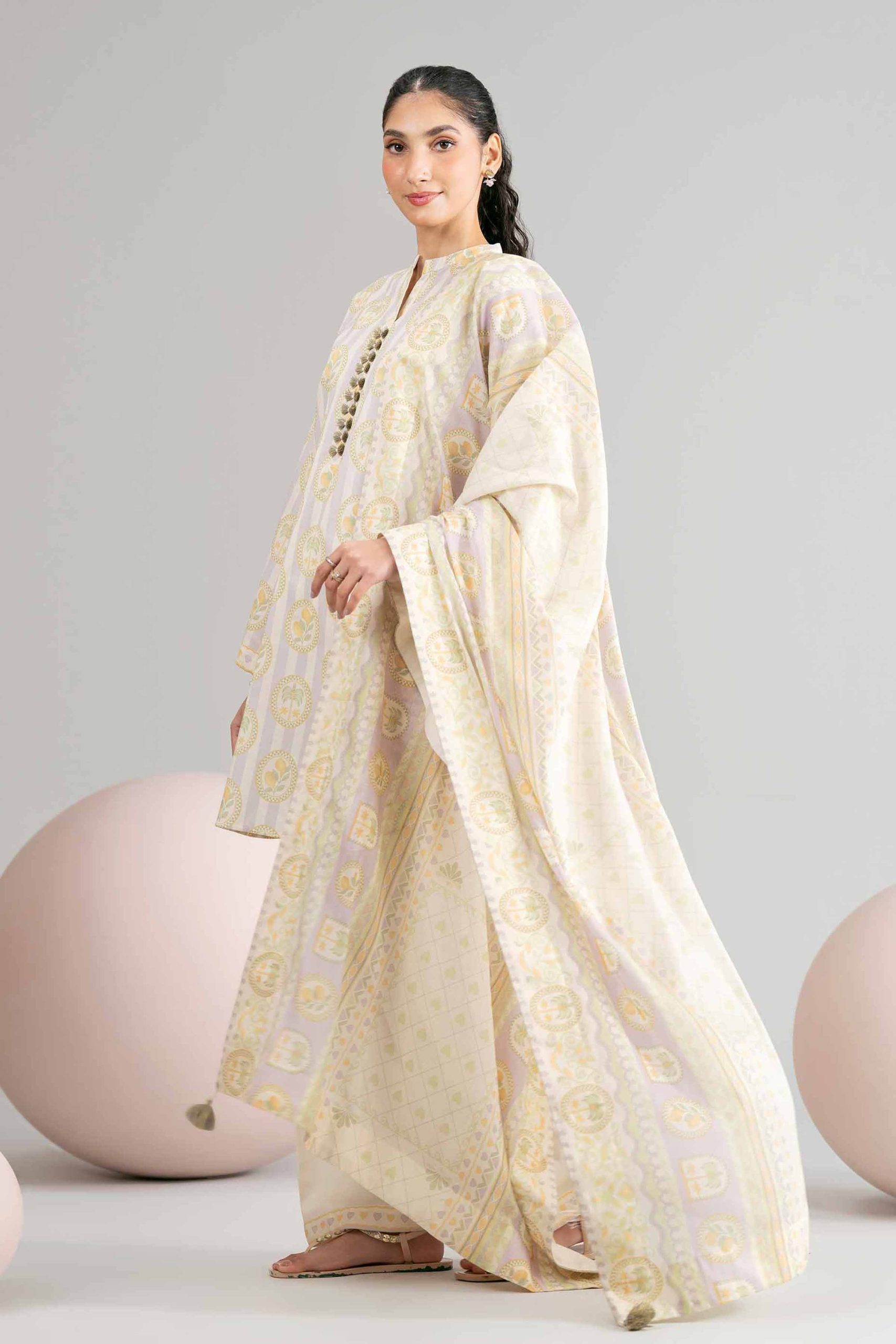 3 Piece - Printed Loose Fabric - 42602437 - Image 4