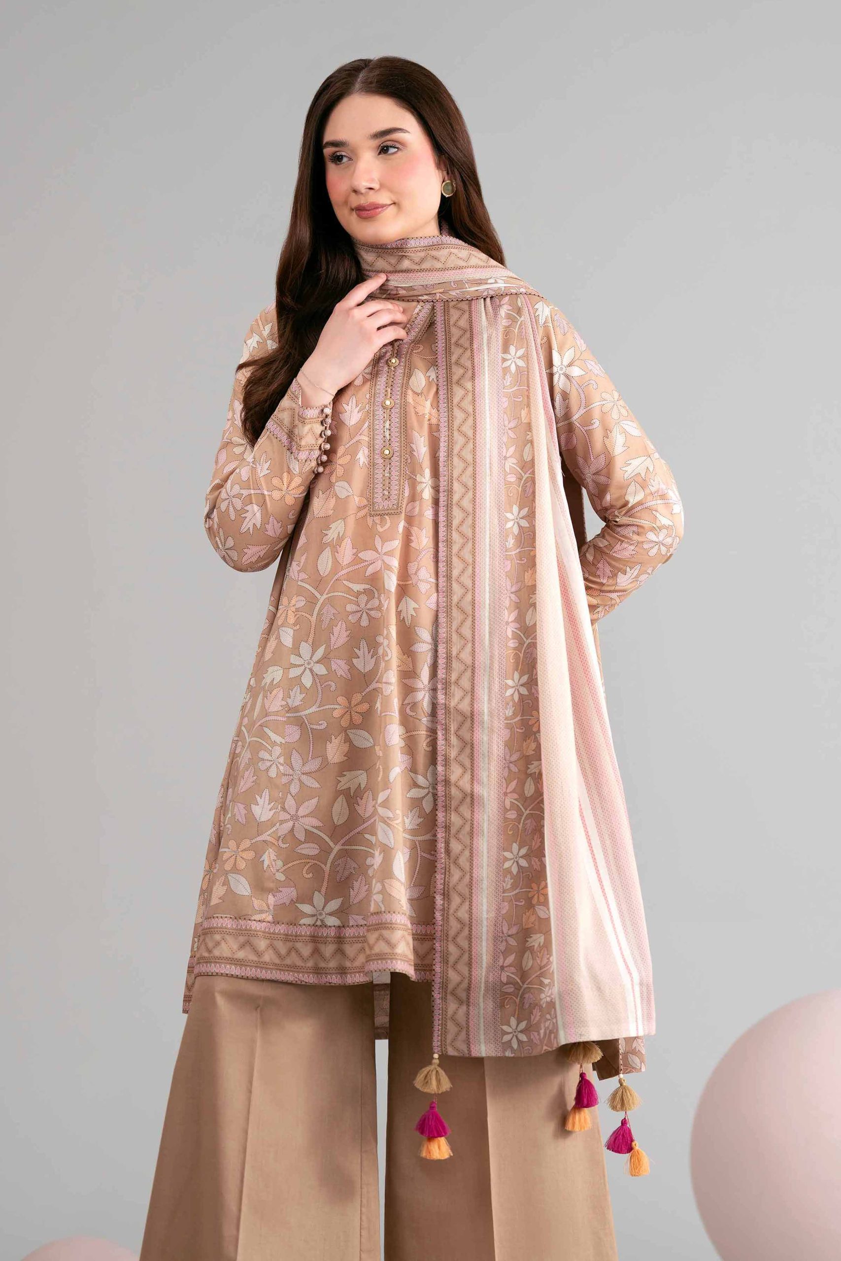 3 Piece - Printed Loose Fabric - 42602448 - Image 2