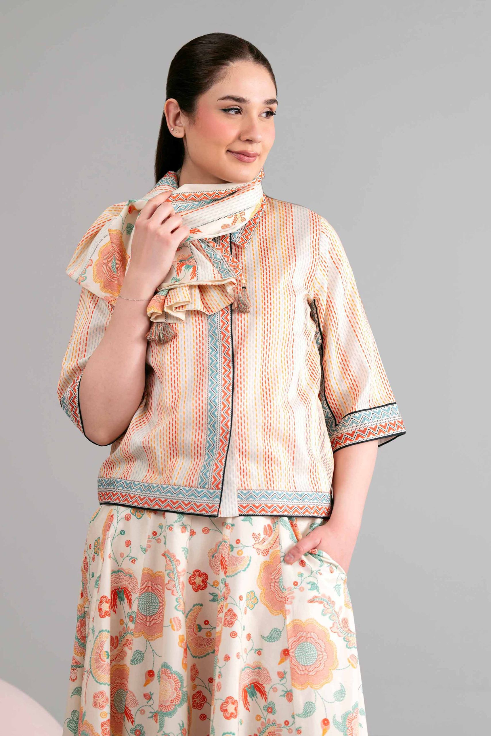3 Piece - Printed Loose Fabric - 42602451 - Image 2