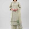 3 Piece - Digital Printed Embroidered Suit - 42619515