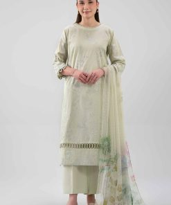 3 Piece - Digital Printed Embroidered Suit - 42619515
