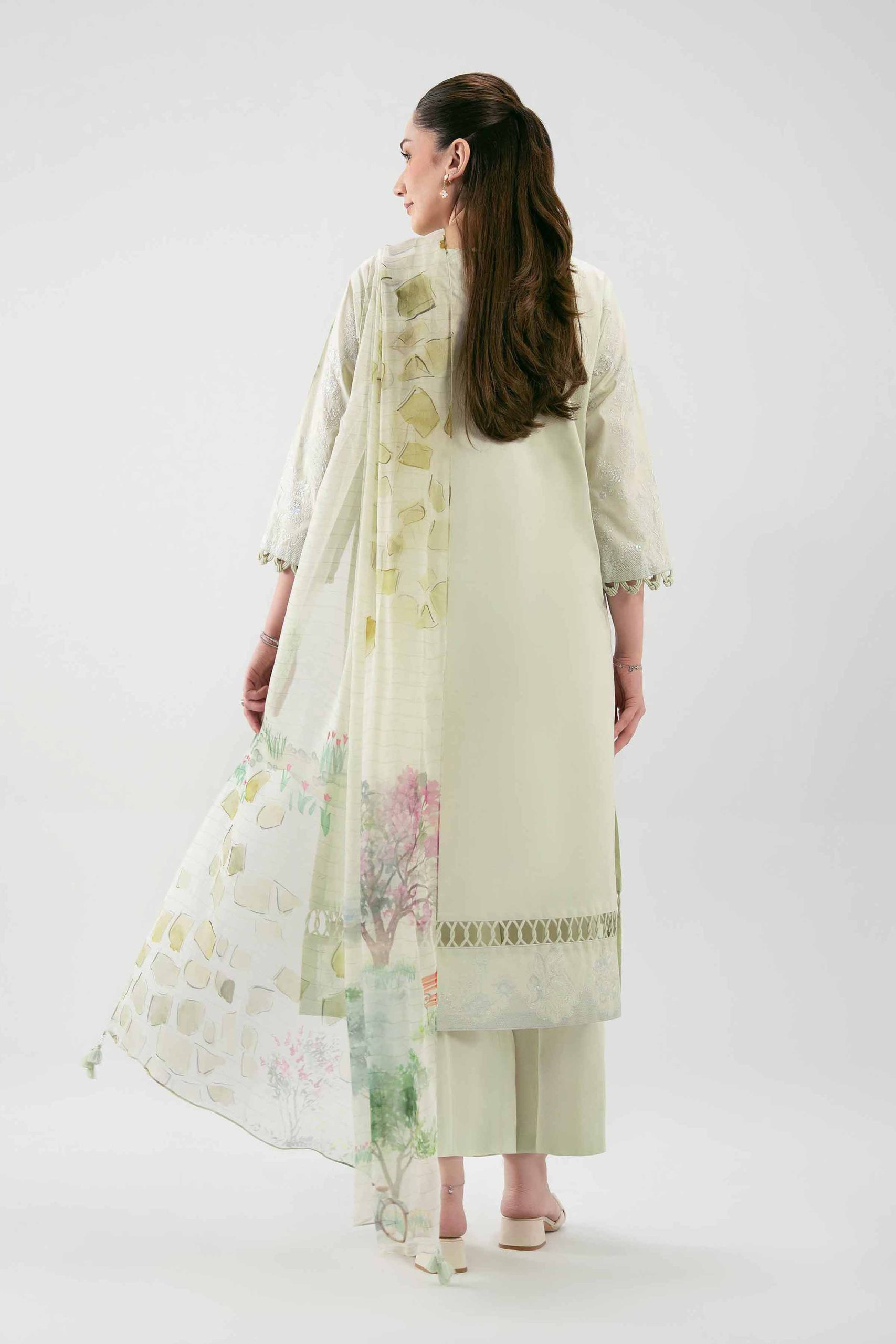 3 Piece - Digital Printed Embroidered Suit - 42619515 - Image 3