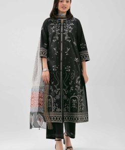 3 Piece - Digital Printed Embroidered Suit - 42619517