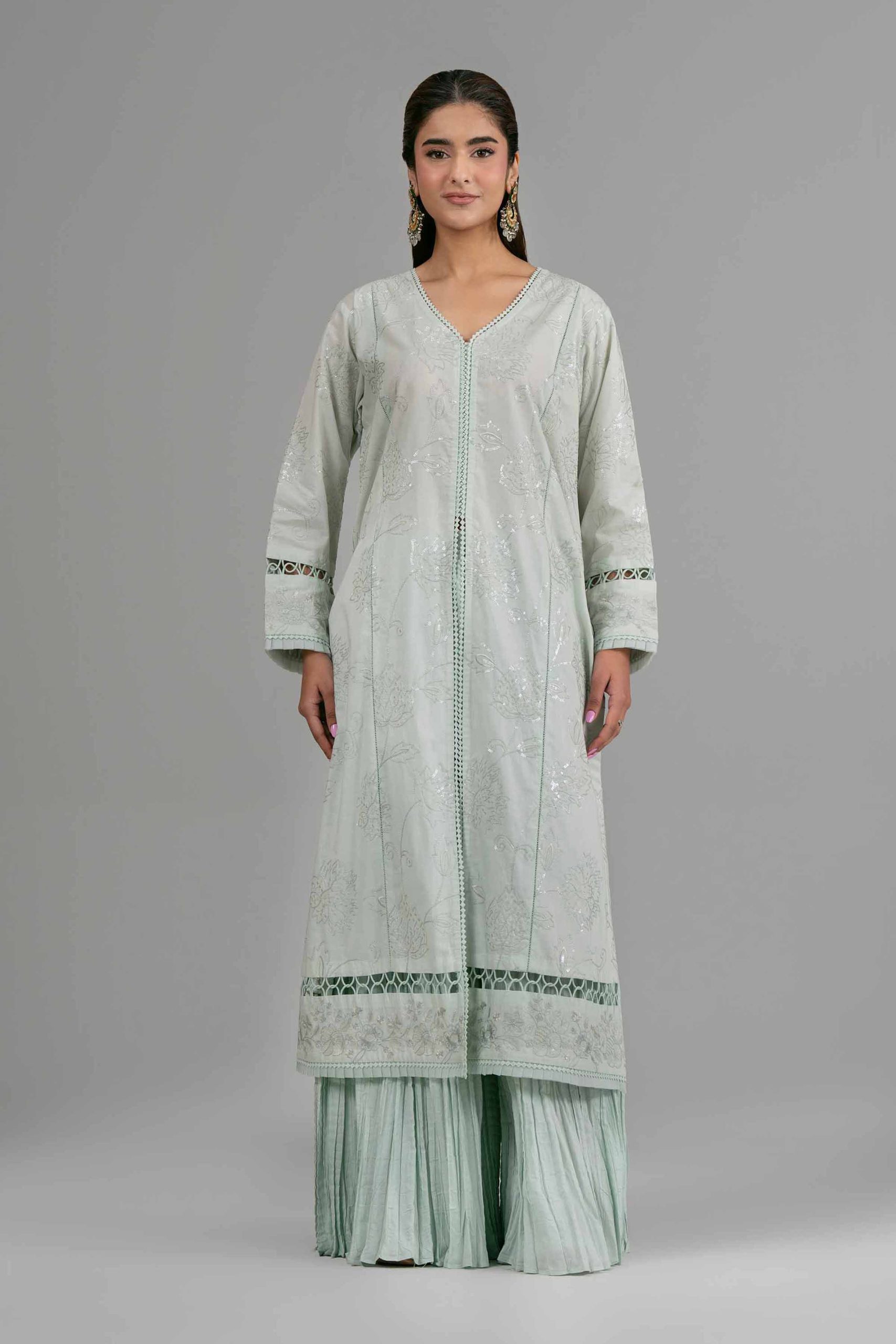 2 Piece - Embroidered Suit - 42619934