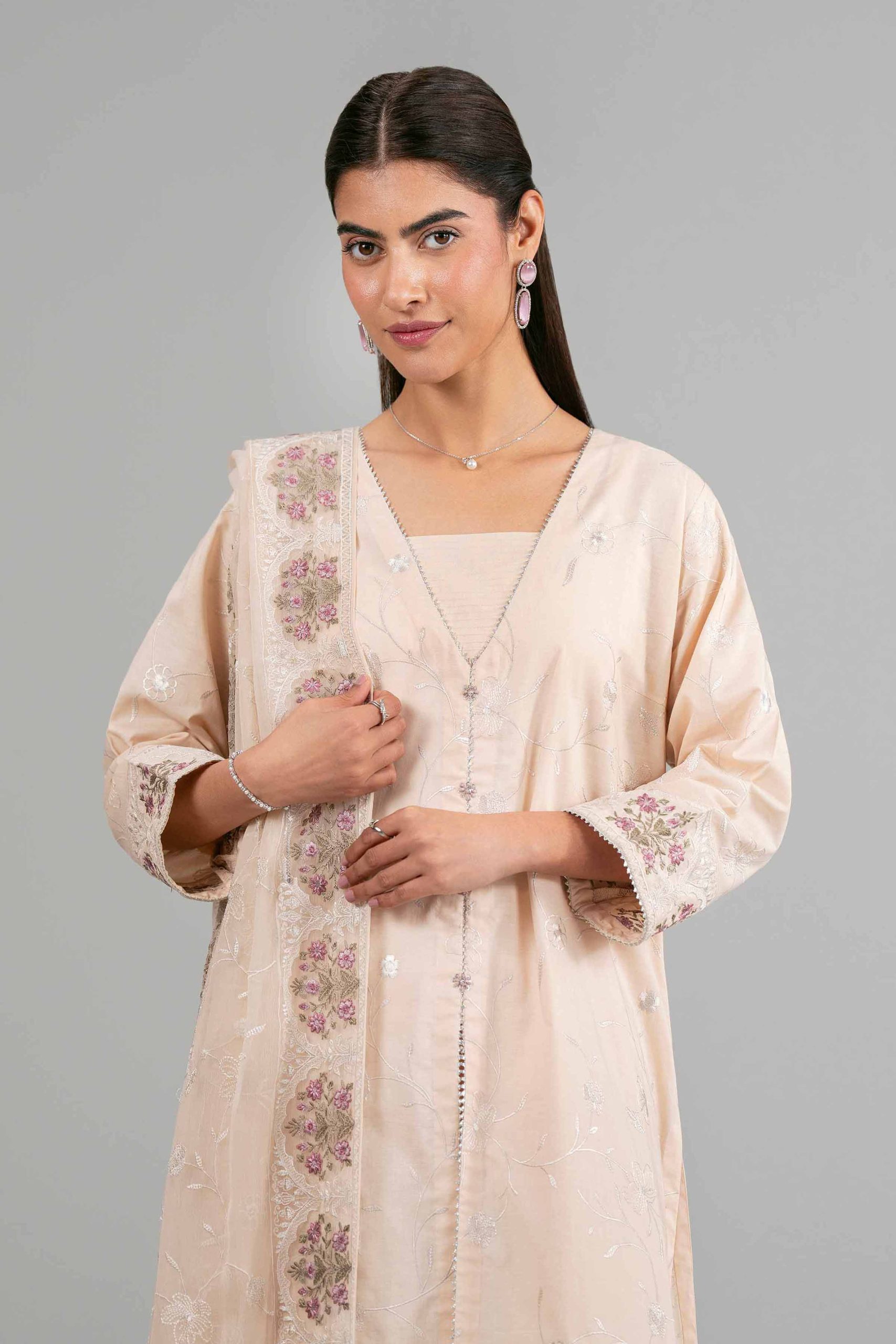 3 Piece - Embroidered Suit - 42619940 - Image 2