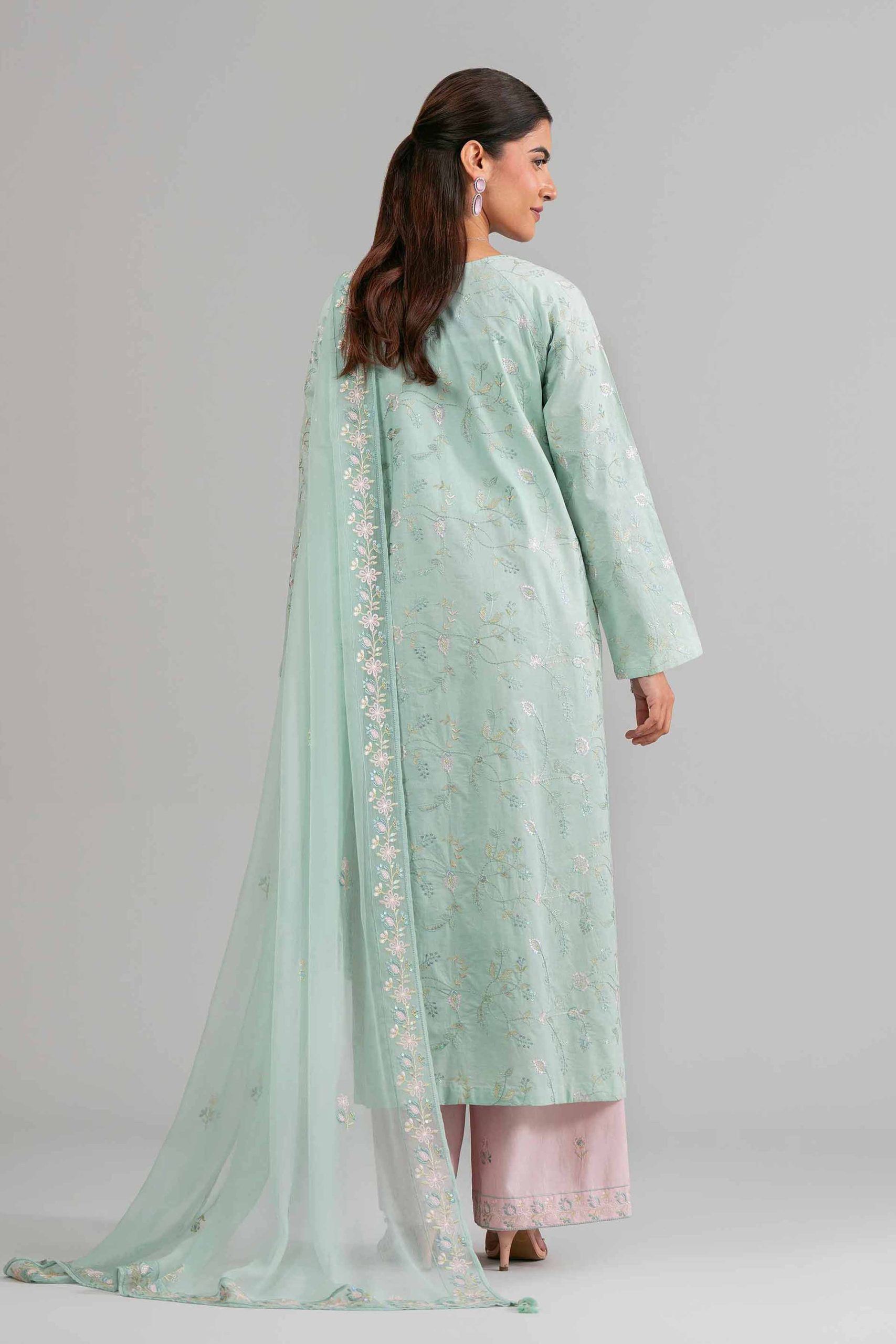 3 Piece - Embroidered Suit - 42619941 - Image 3