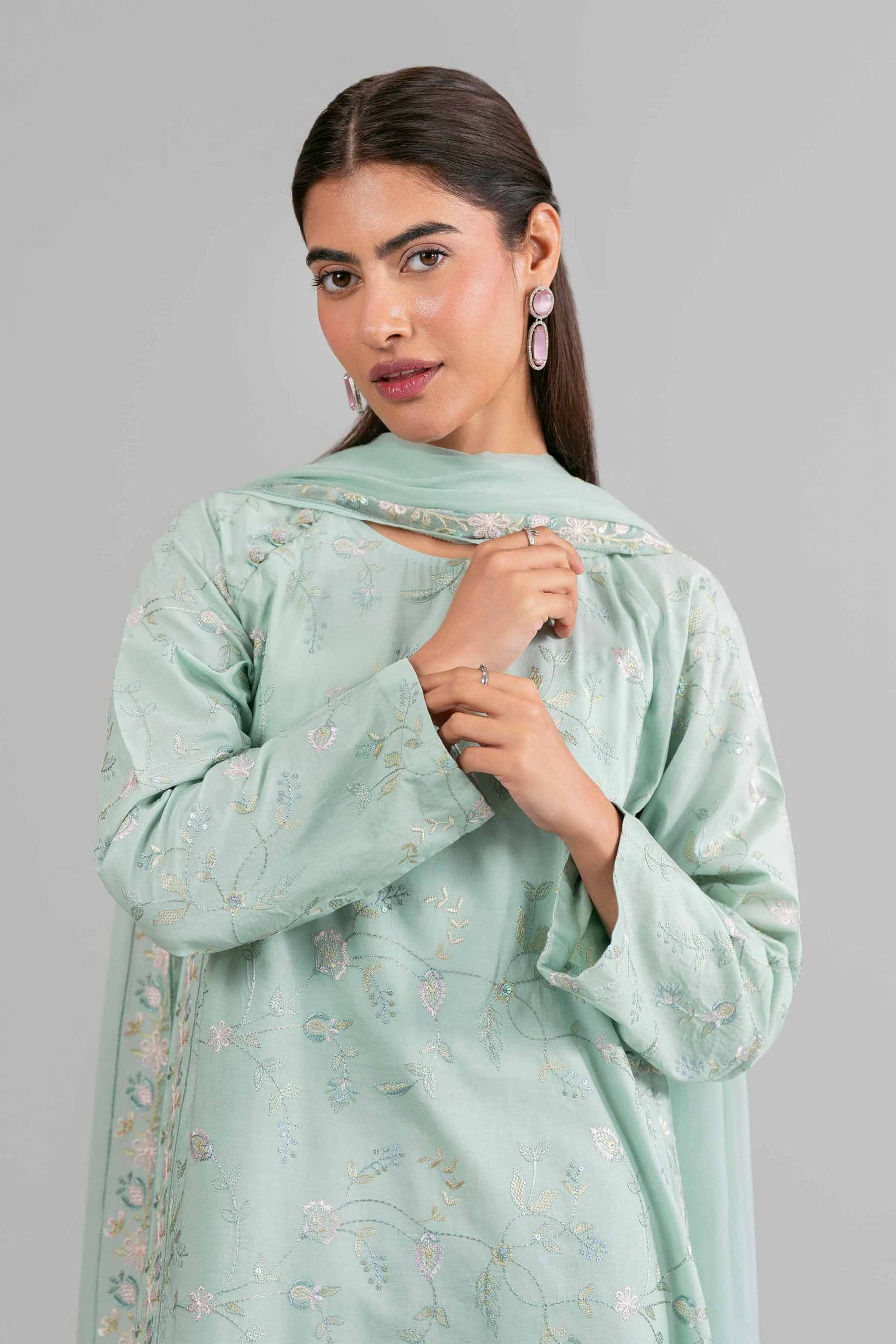 3 Piece - Embroidered Suit - 42619941 - Image 2