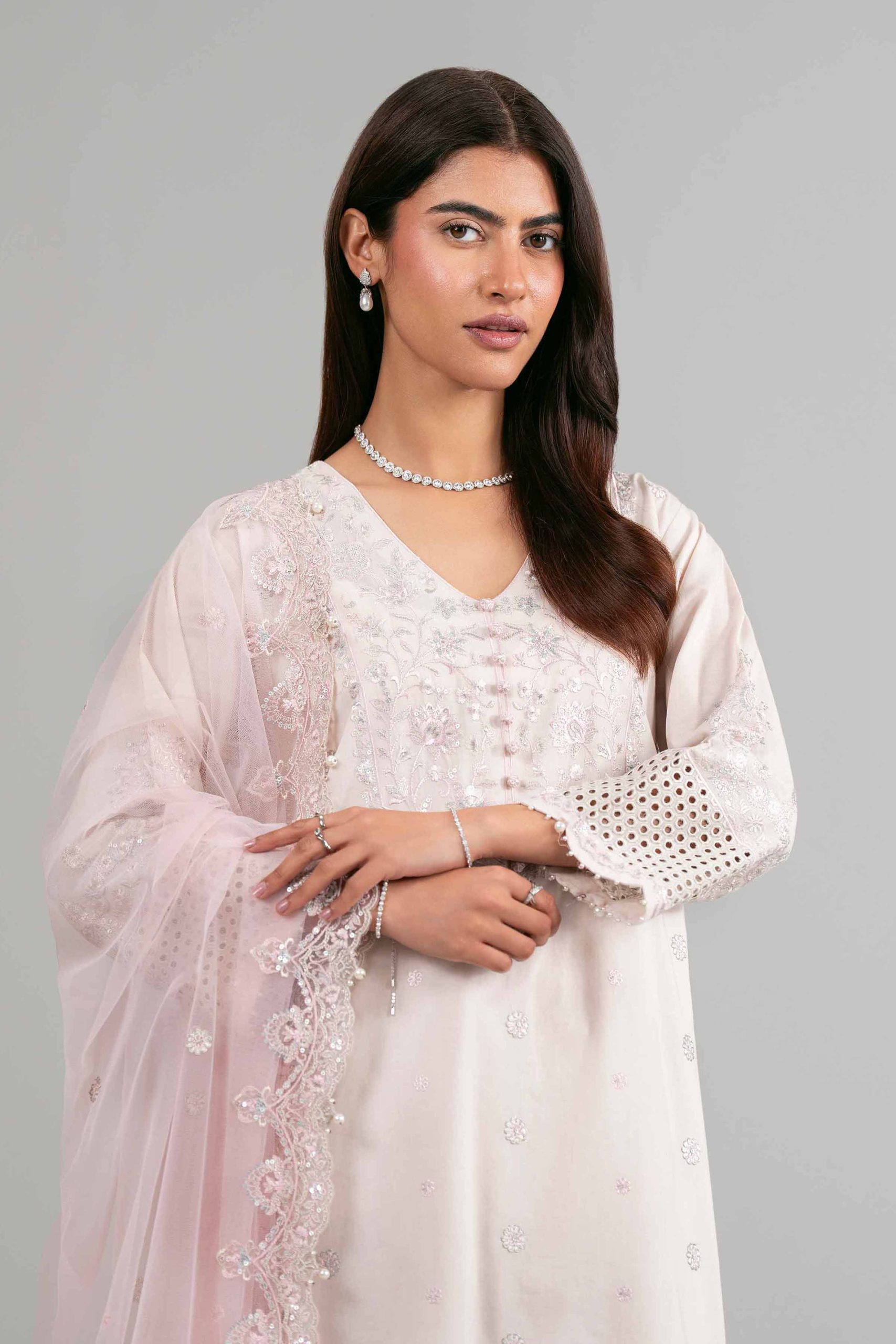 3 Piece - Embroidered Suit - 42619951 - Image 2