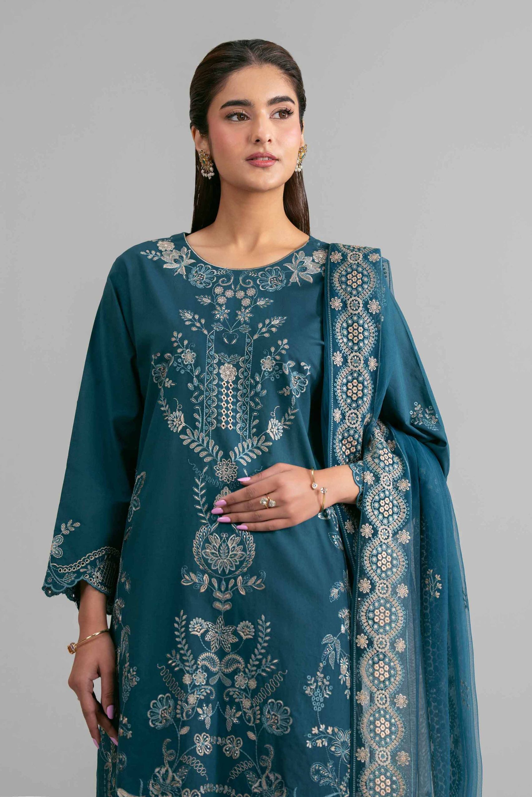 3 Piece - Embroidered Suit - 42619959 - Image 2
