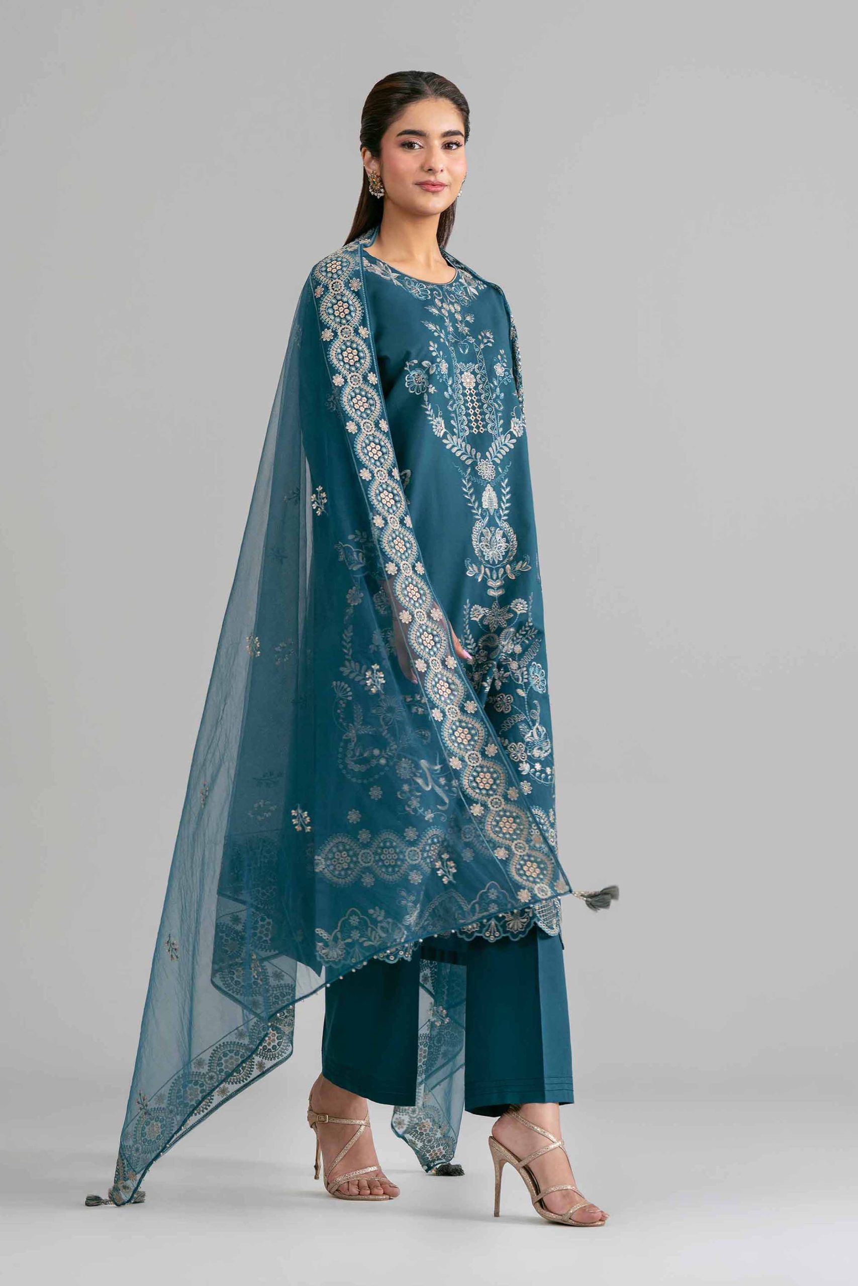 3 Piece - Embroidered Suit - 42619959 - Image 4