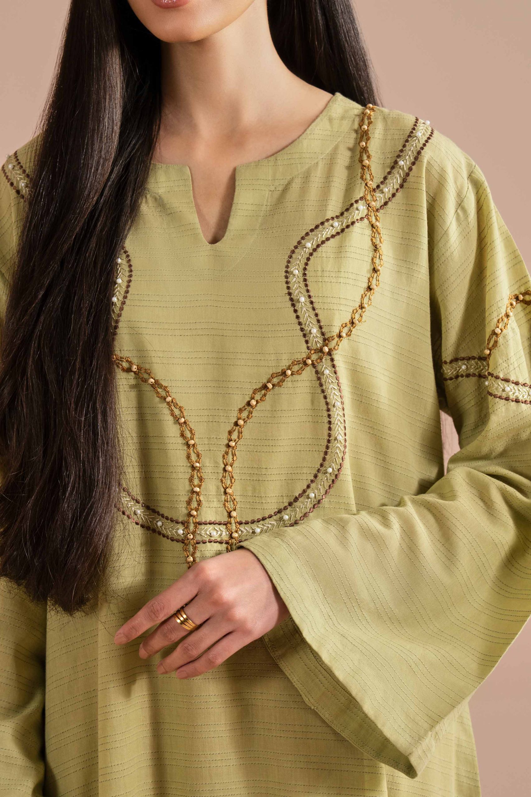 Embroidered Dress - FE26-42 - Image 5