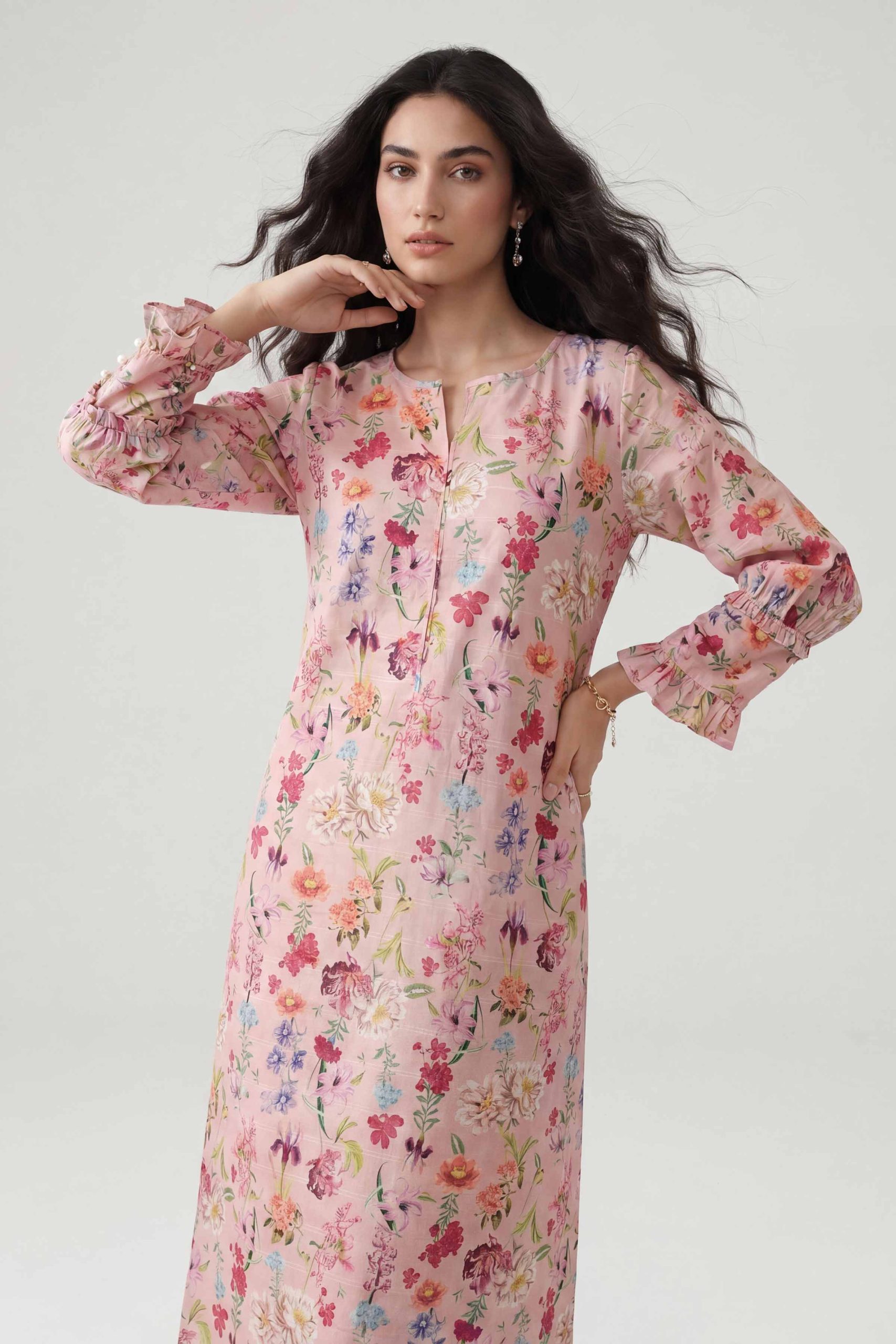 Printed Dress - FE26-46 - Image 3
