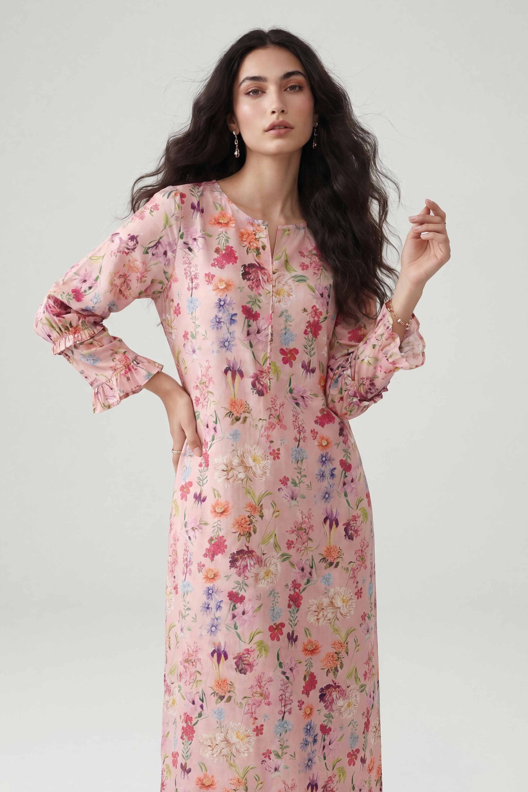 Printed Dress - FE26-46 - Image 4