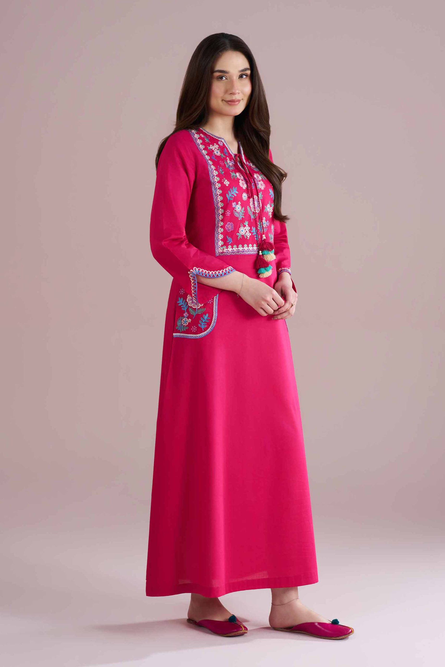 Embroidered Dress - FE26-62 - Image 4