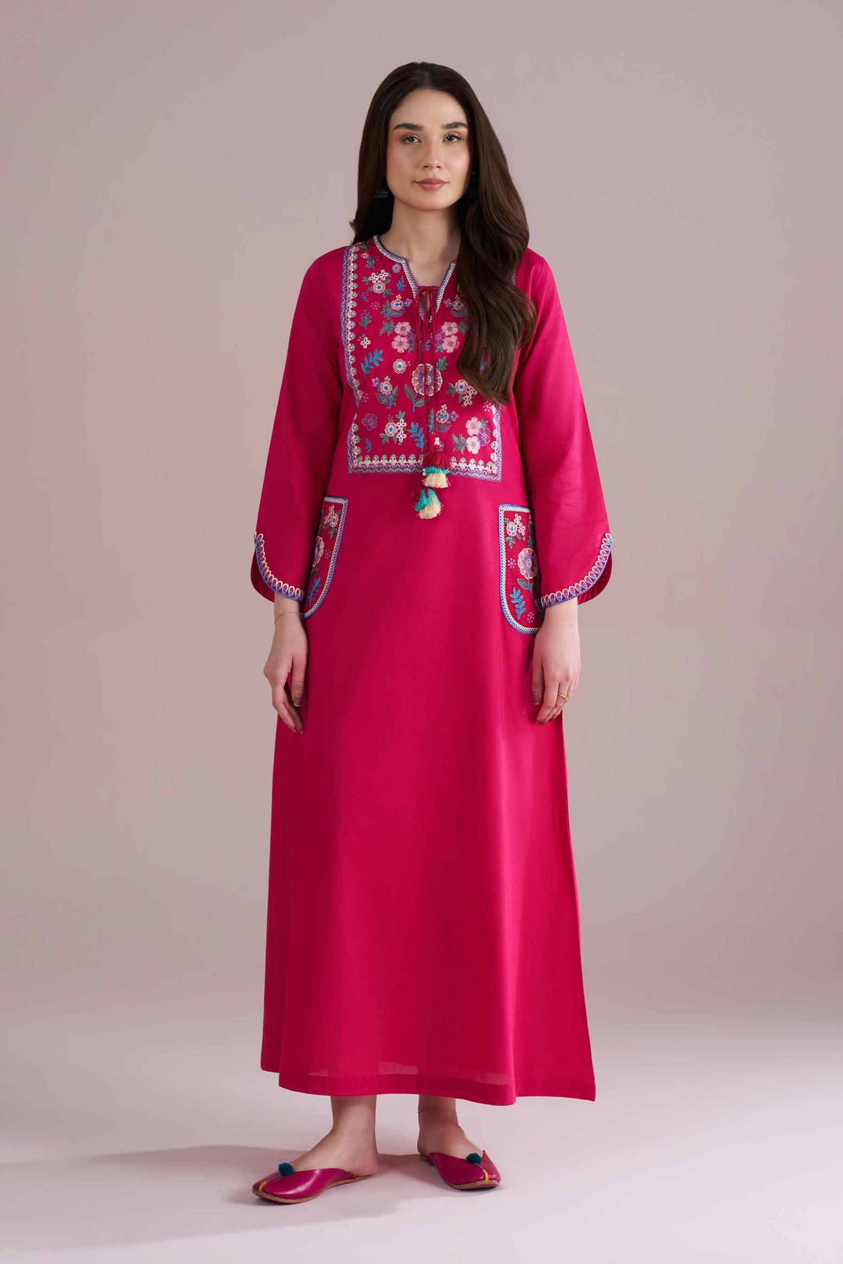 Embroidered Dress - FE26-62 - Image 5