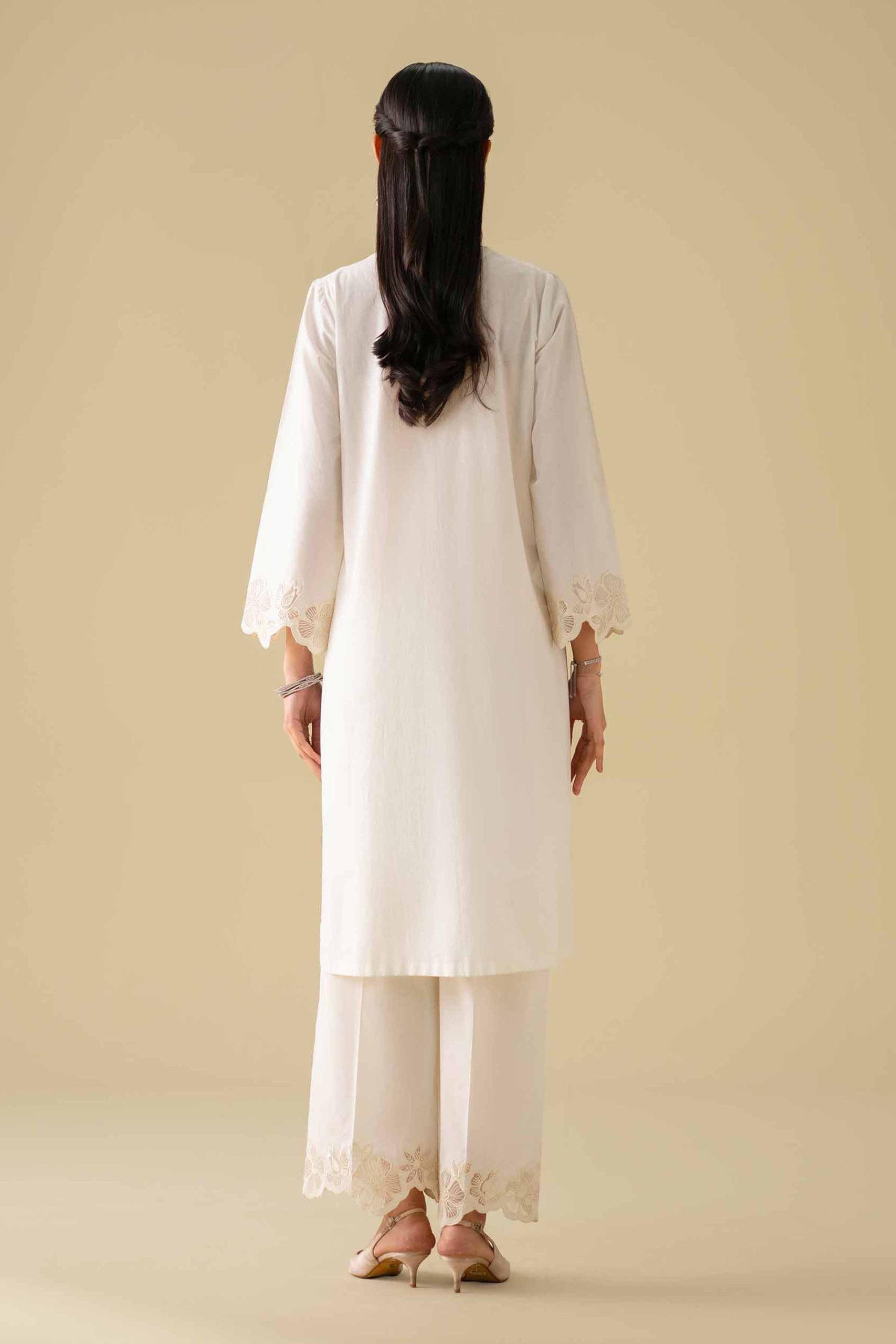 2 Piece - Embroidered Suit - KFE26-56 - Image 4
