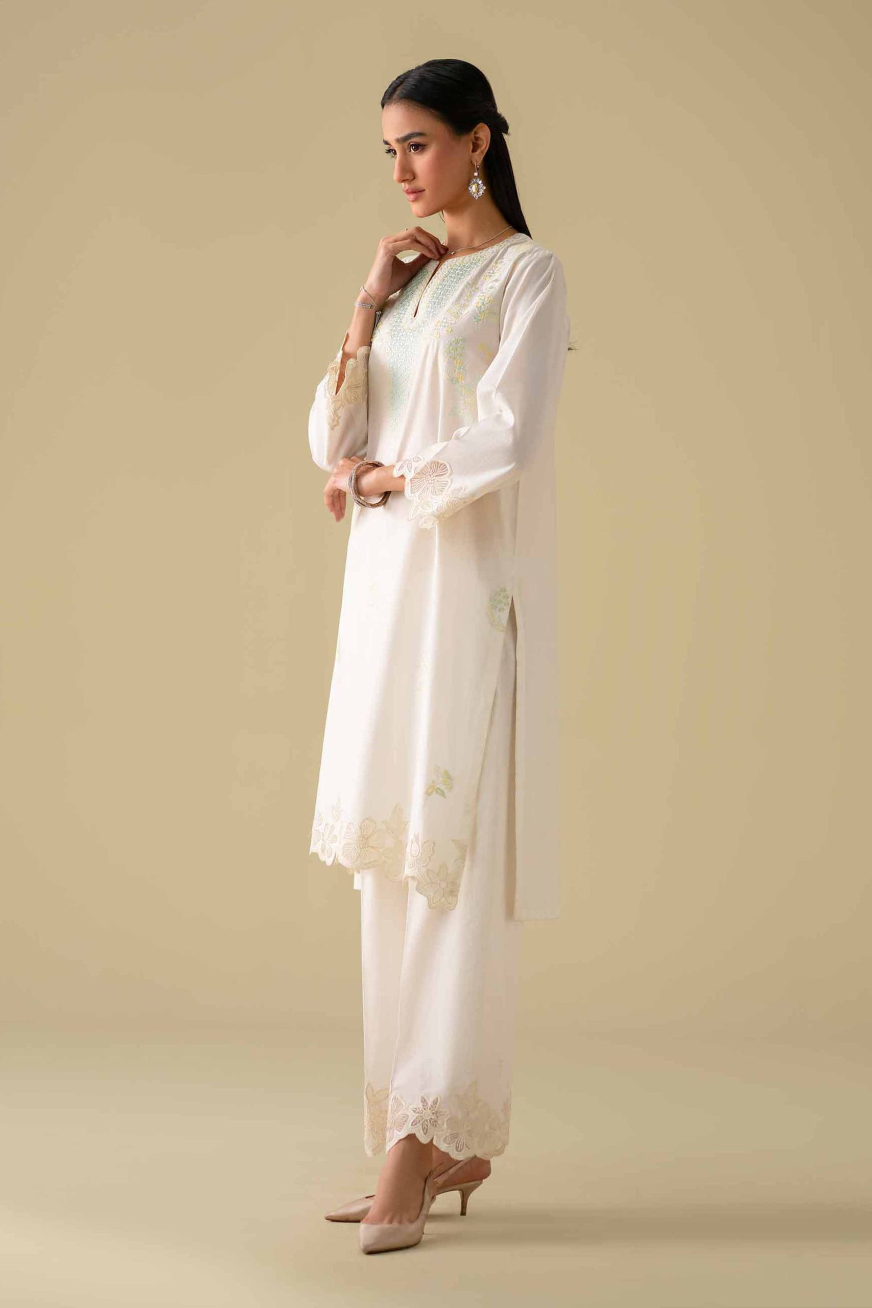 2 Piece - Embroidered Suit - KFE26-56 - Image 5