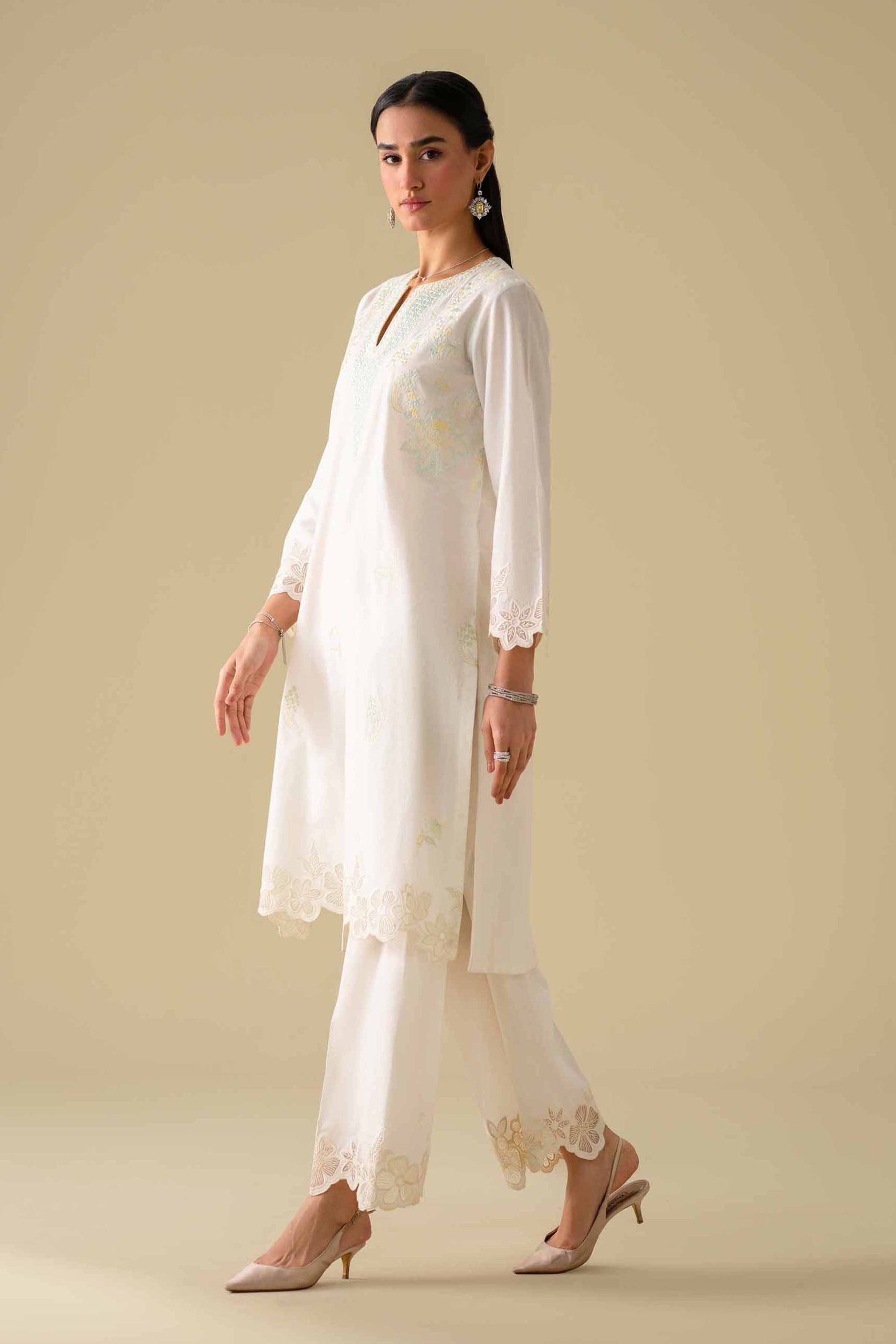 2 Piece - Embroidered Suit - KFE26-56