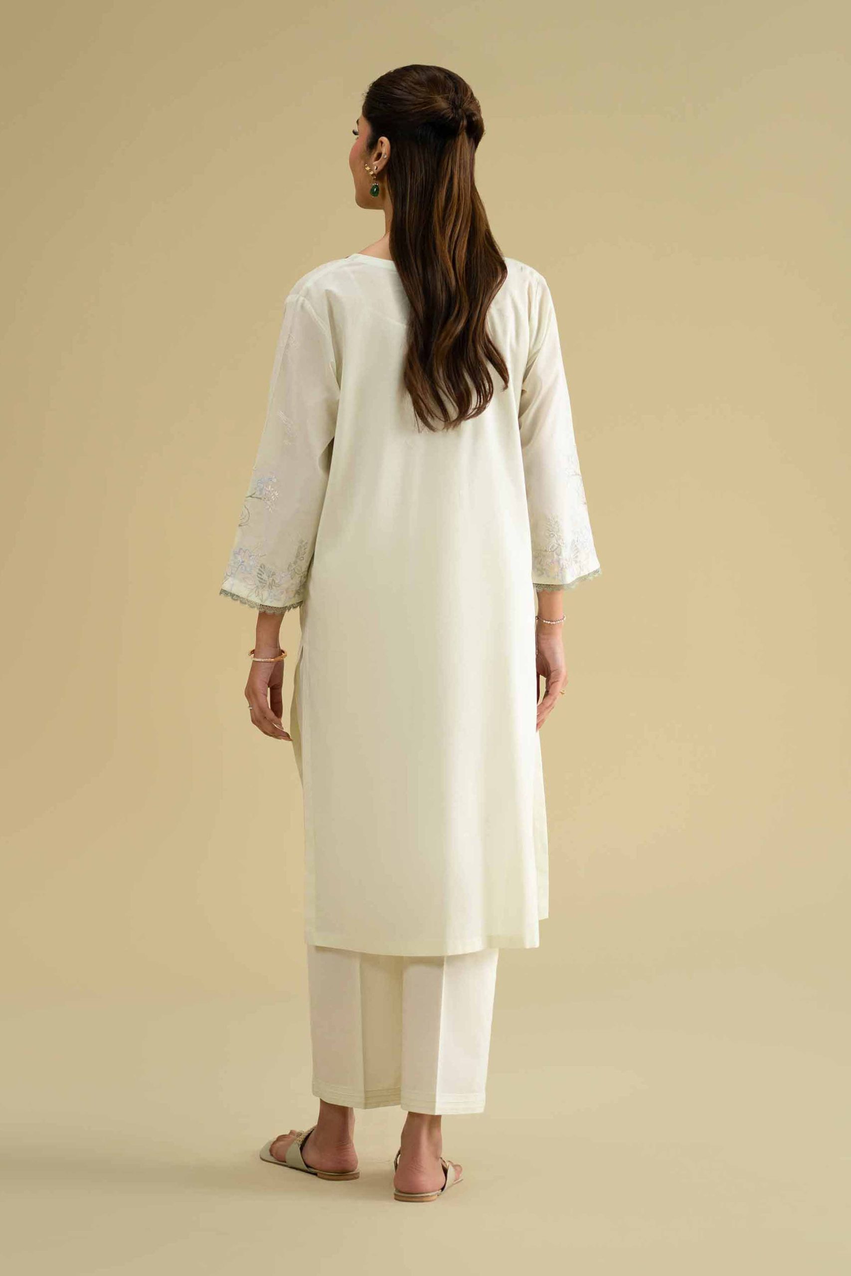 2 Piece - Embroidered Suit - KFE26-59 - Image 3
