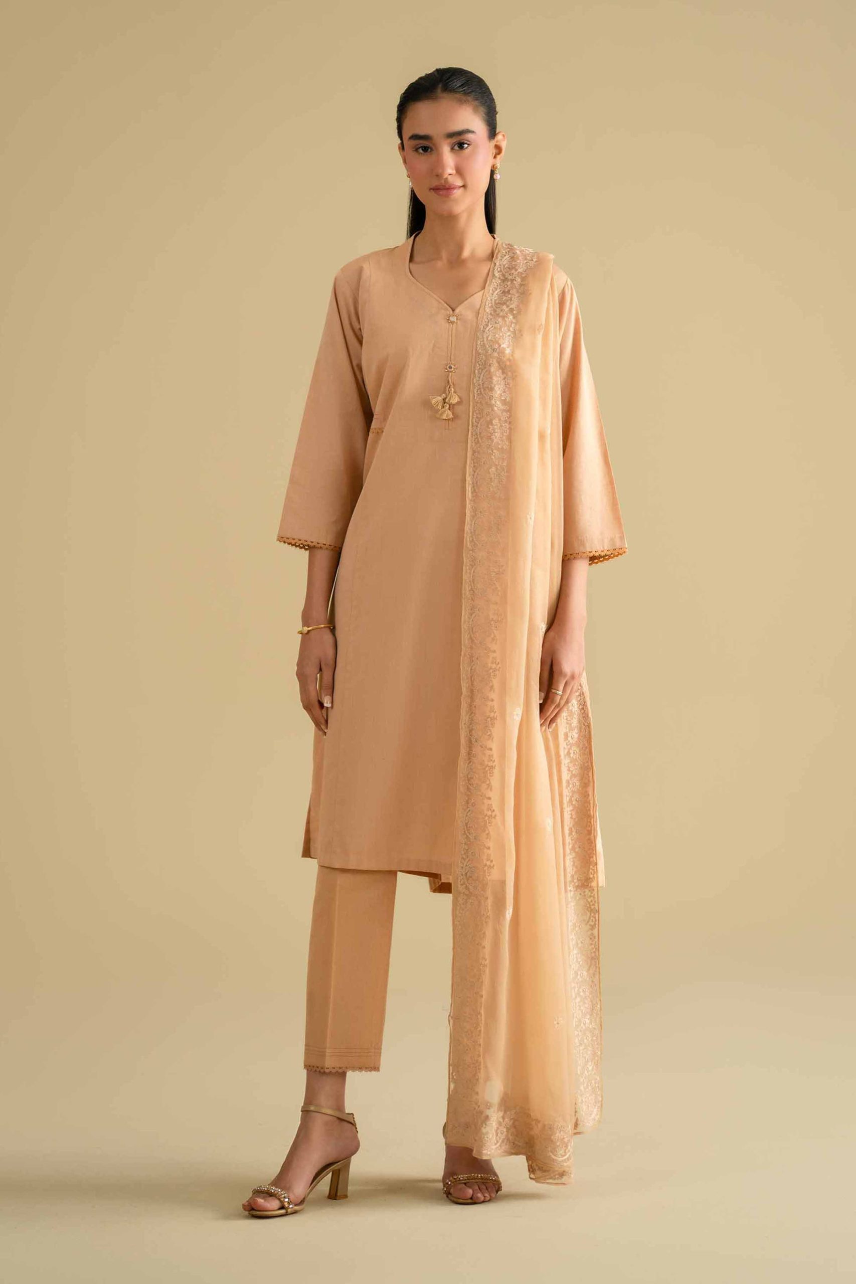 3 Piece - Embroidered Suit - KFE26-81 - Image 2