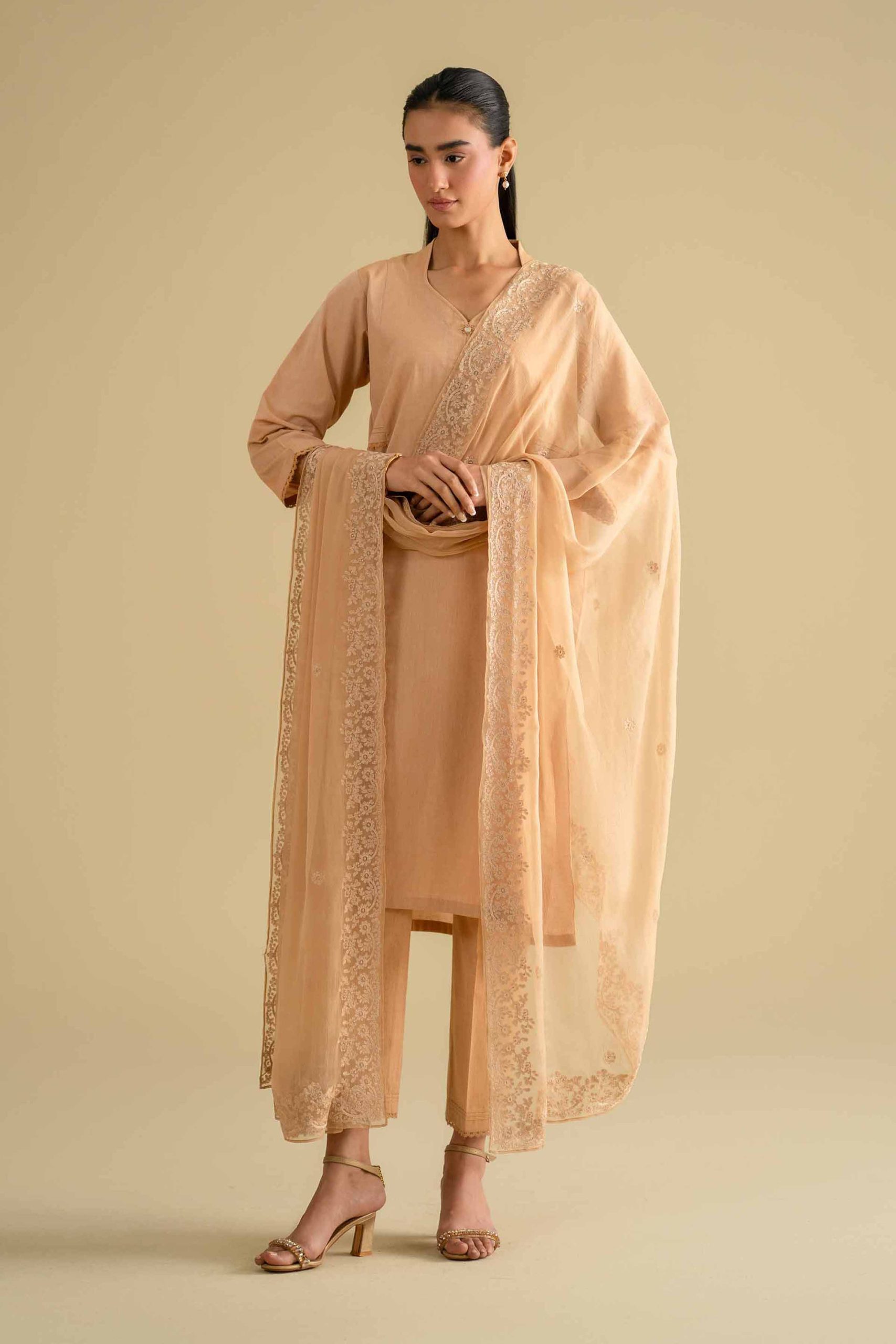 3 Piece - Embroidered Suit - KFE26-81 - Image 5