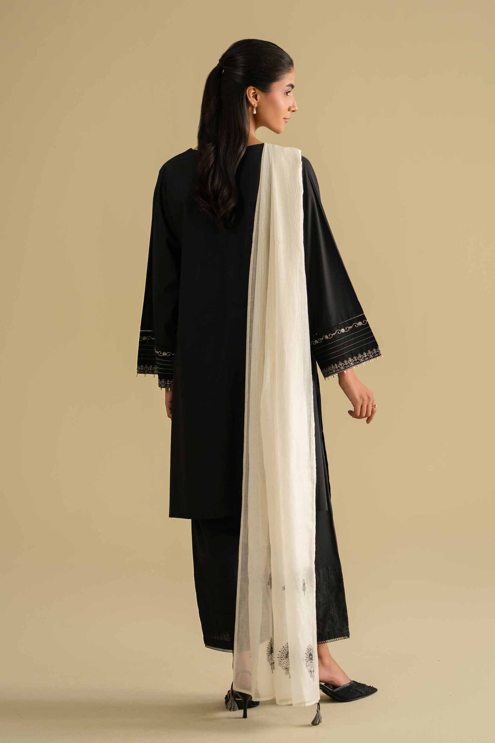 3 Piece - Embroidered Suit - KFE26-84 - Image 3