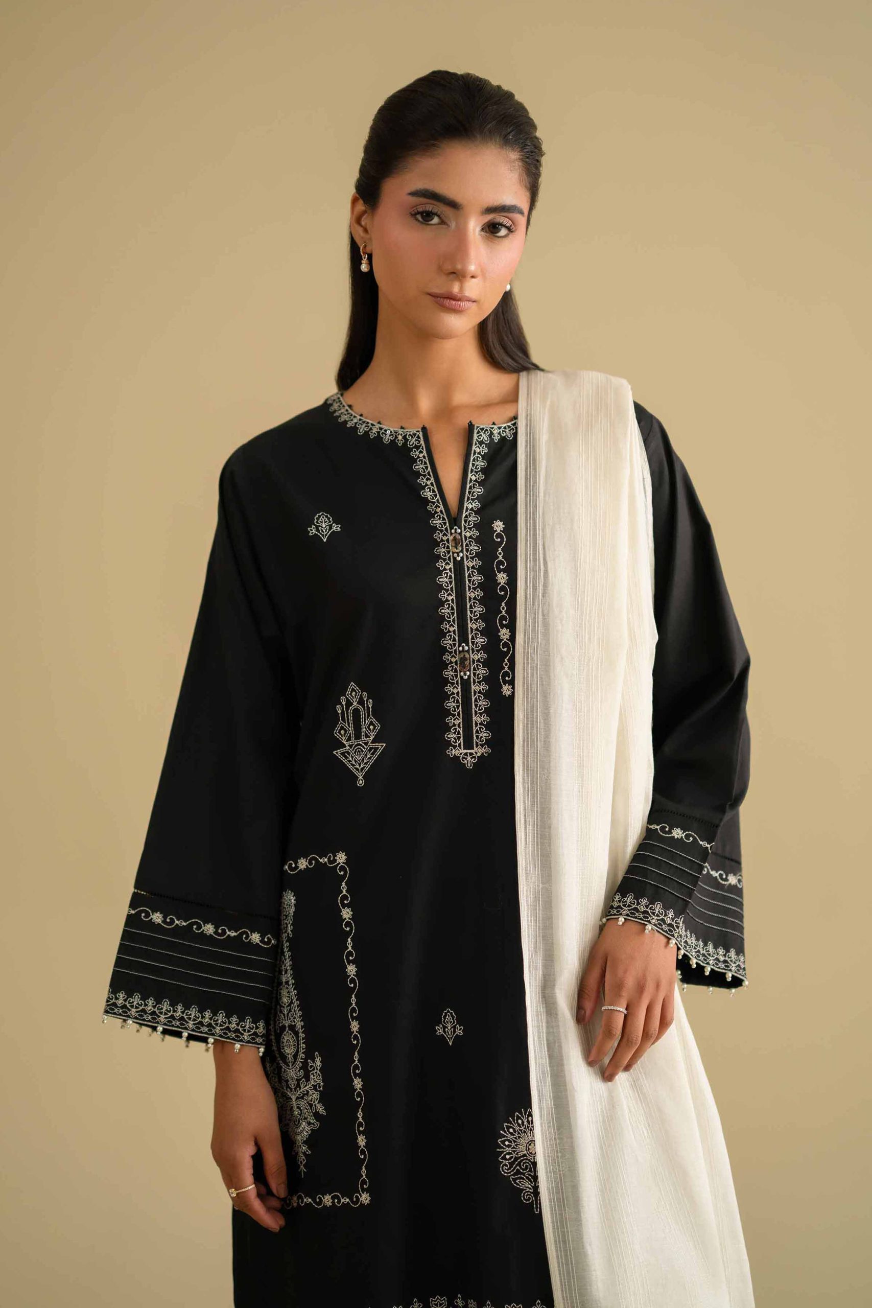 3 Piece - Embroidered Suit - KFE26-84