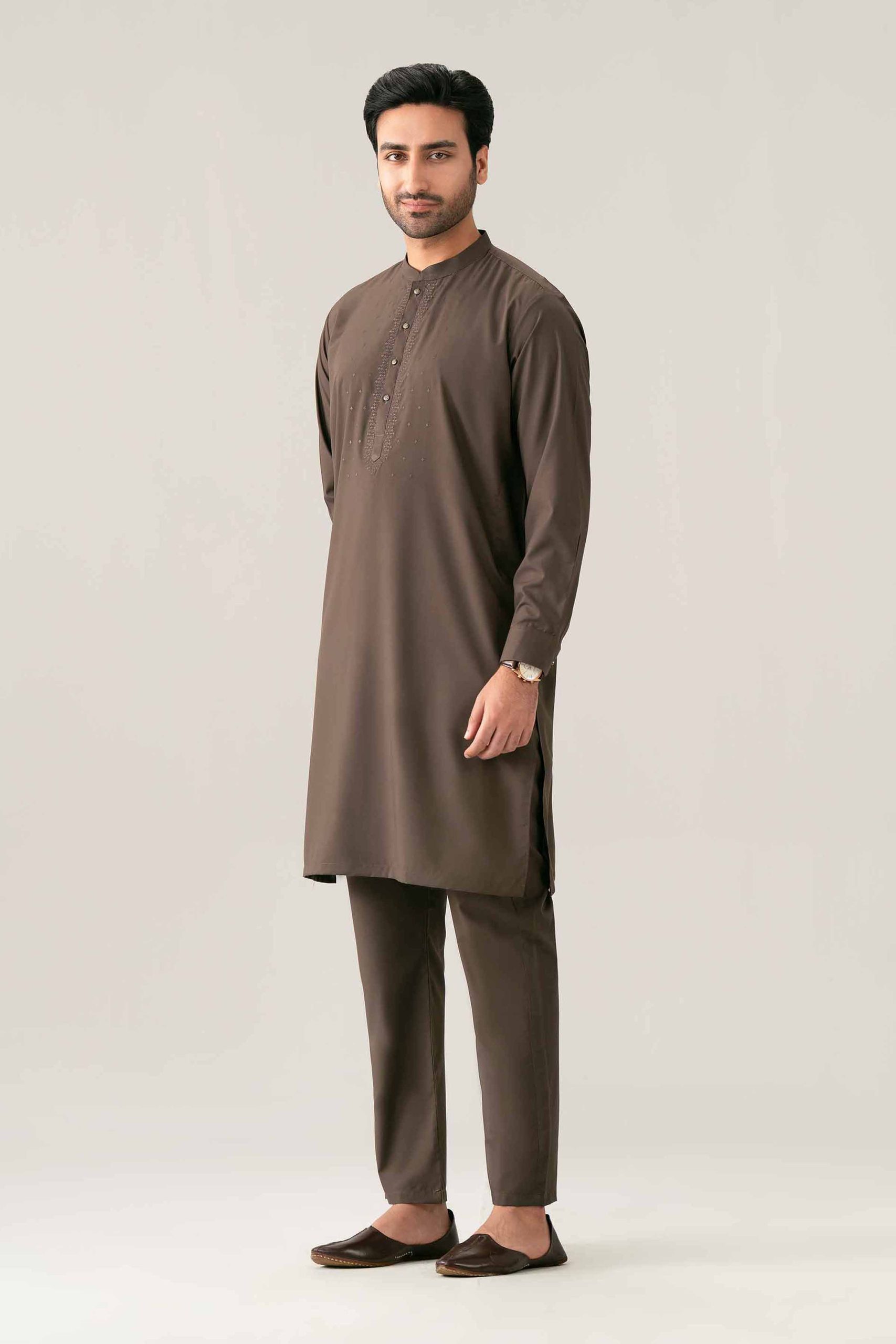 2 Piece - Embroidered Suit - NQ26-014 - Image 4
