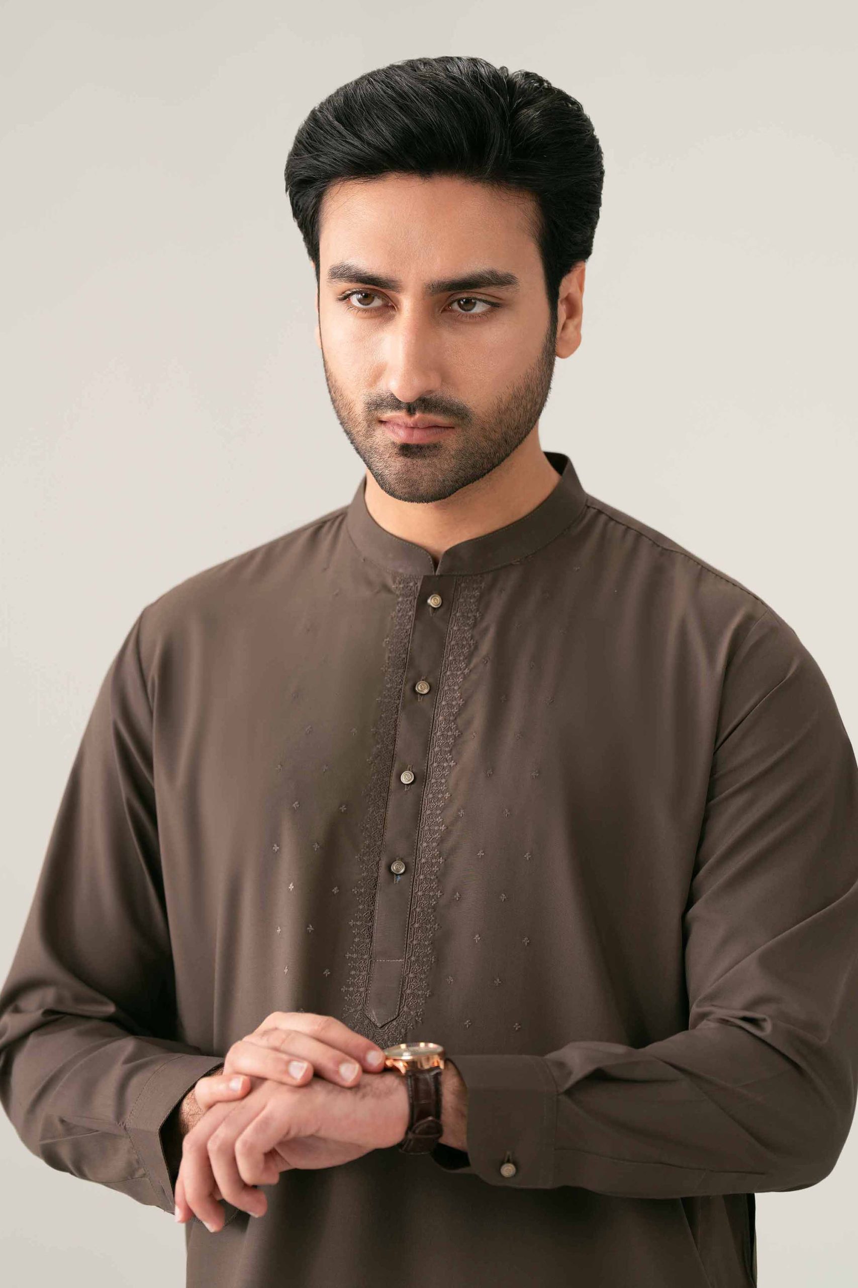 2 Piece - Embroidered Suit - NQ26-014 - Image 2