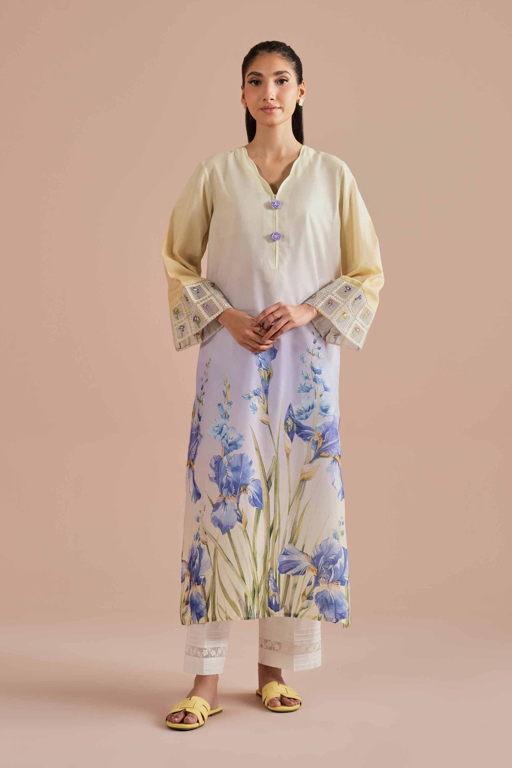 Printed Embroidered Shirt - PE26-02 - Image 5