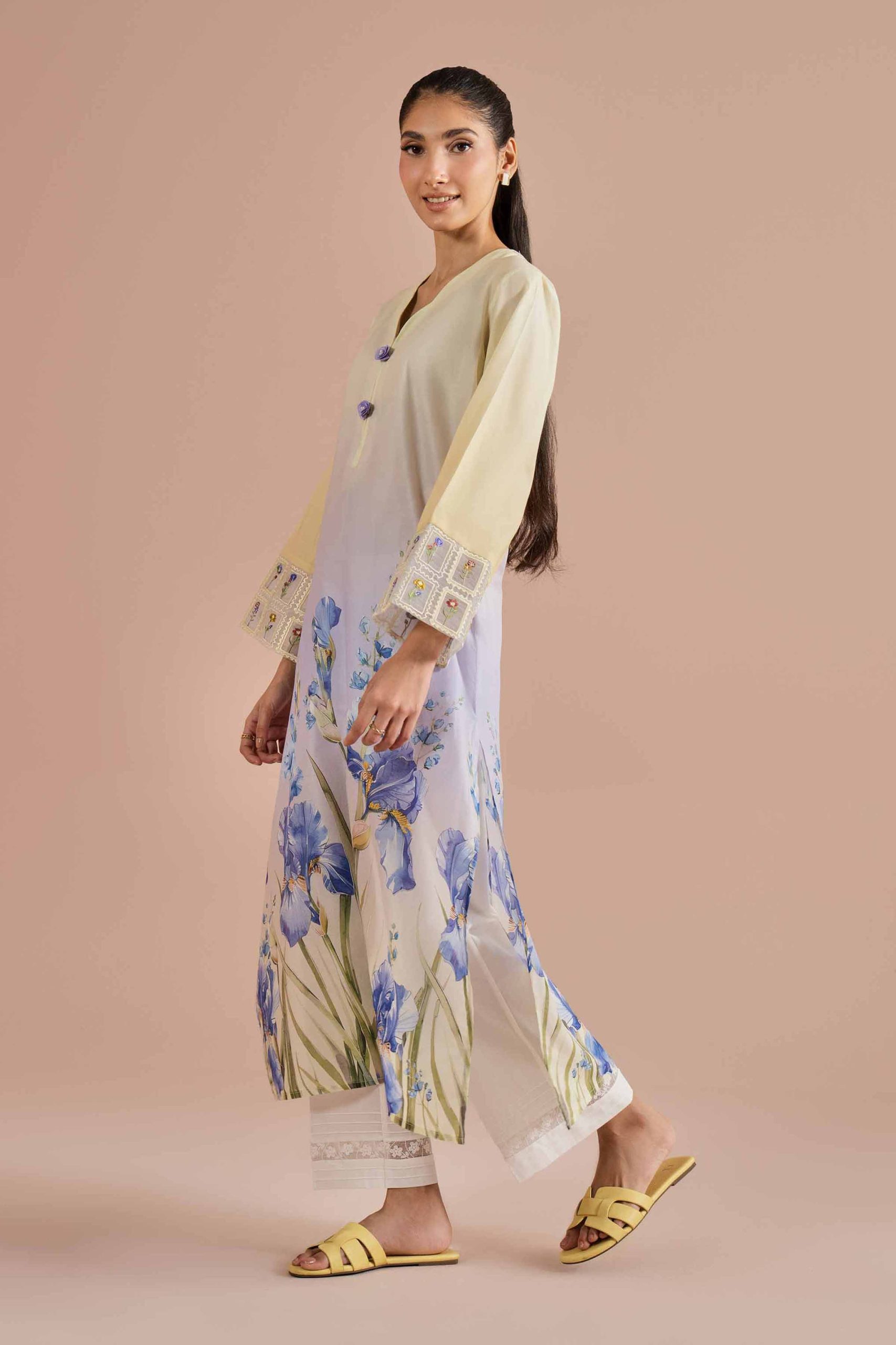 Printed Embroidered Shirt - PE26-02 - Image 4