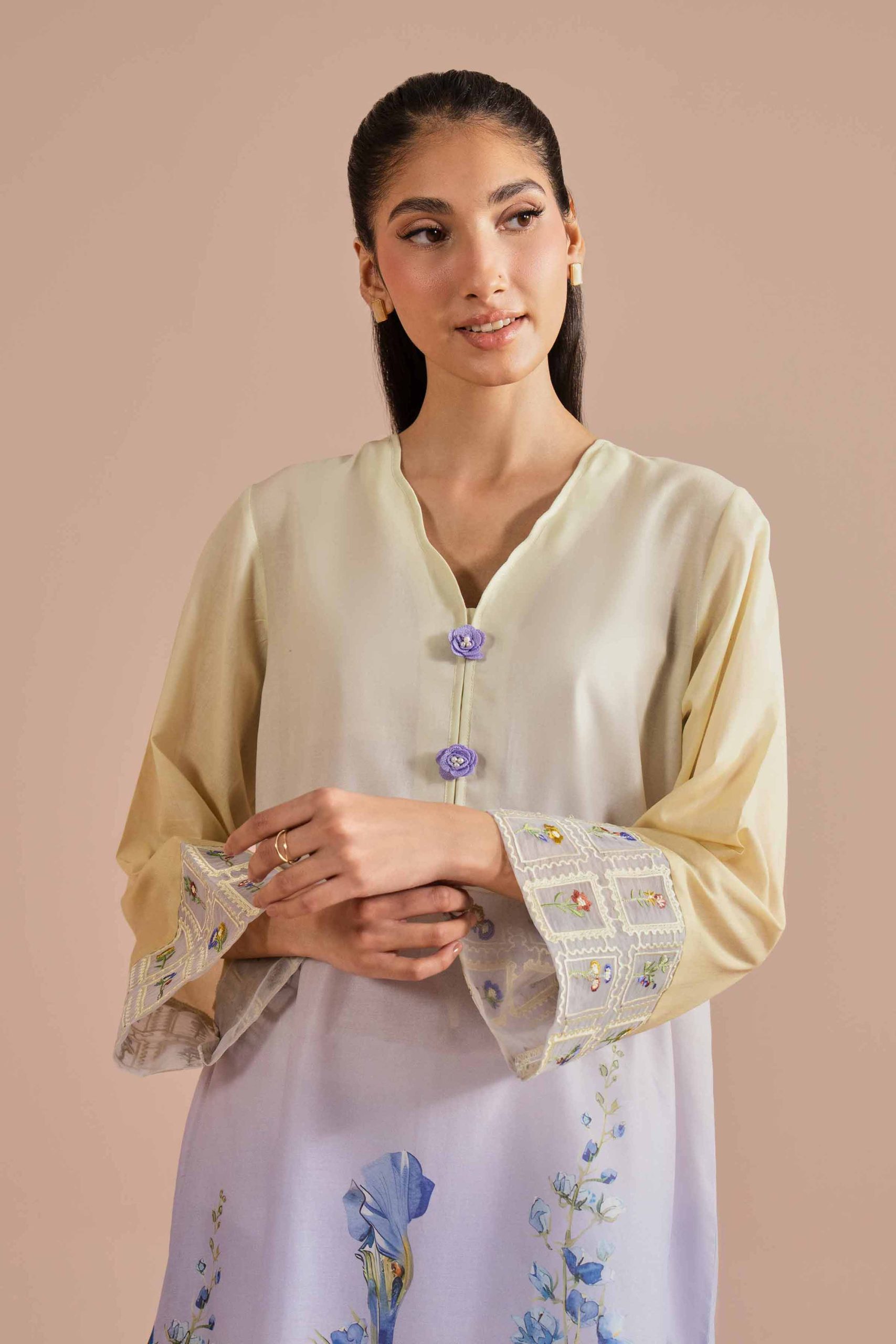Printed Embroidered Shirt - PE26-02 - Image 2