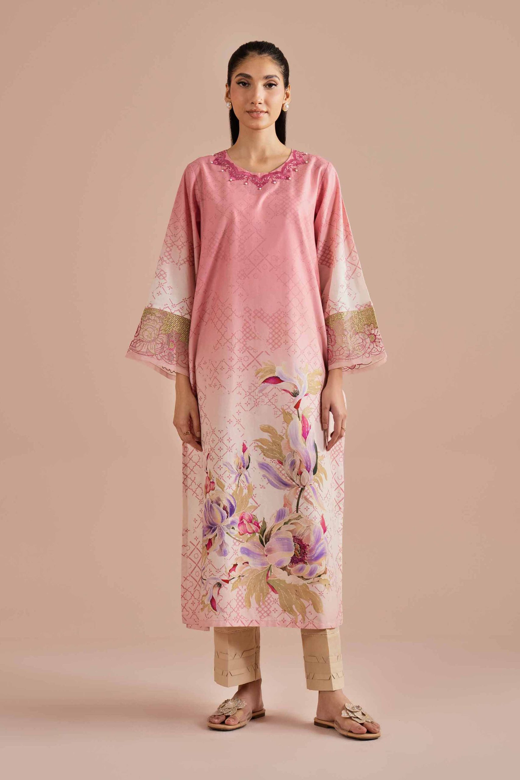 Printed Embroidered Shirt - PE26-03
