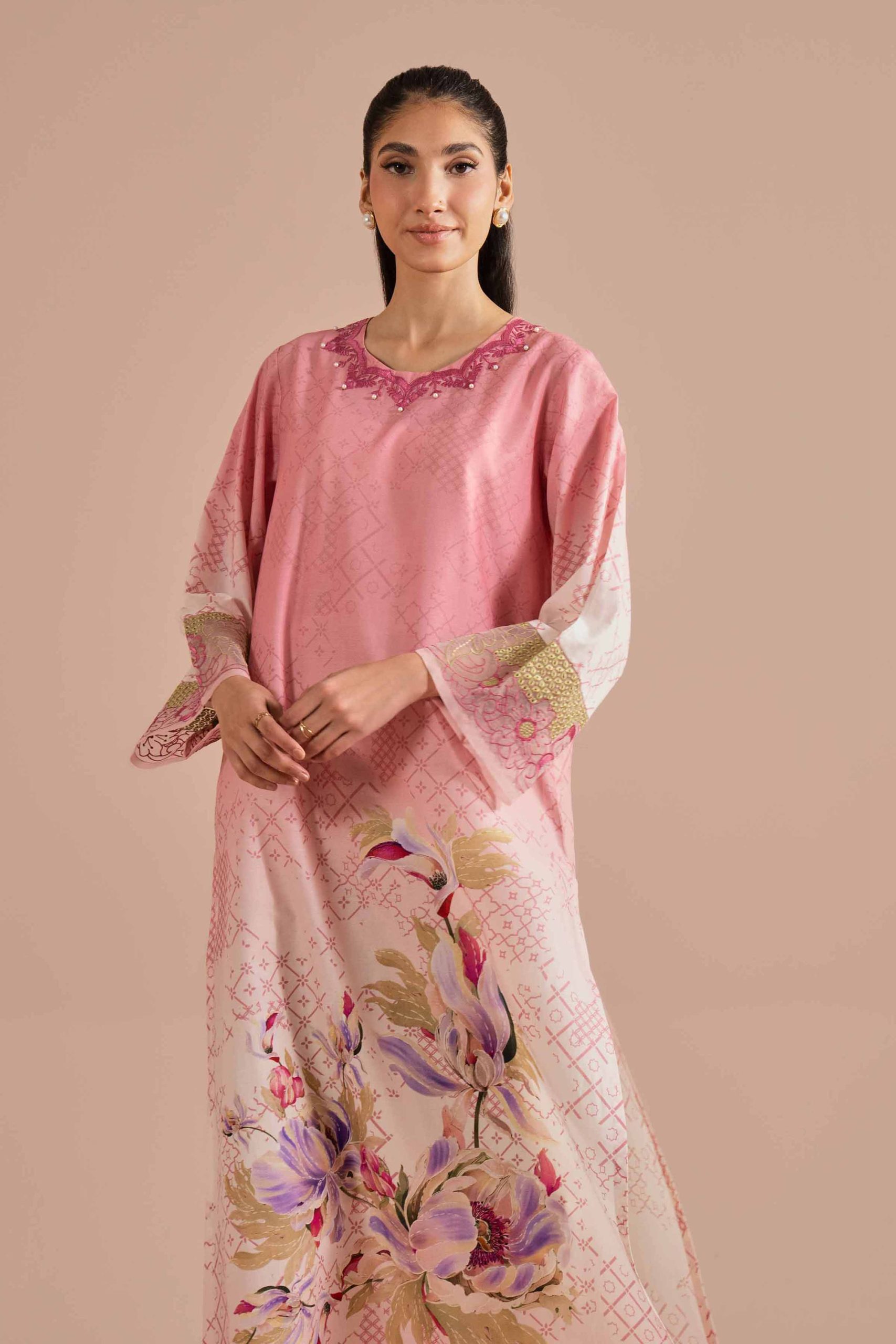 Printed Embroidered Shirt - PE26-03 - Image 5