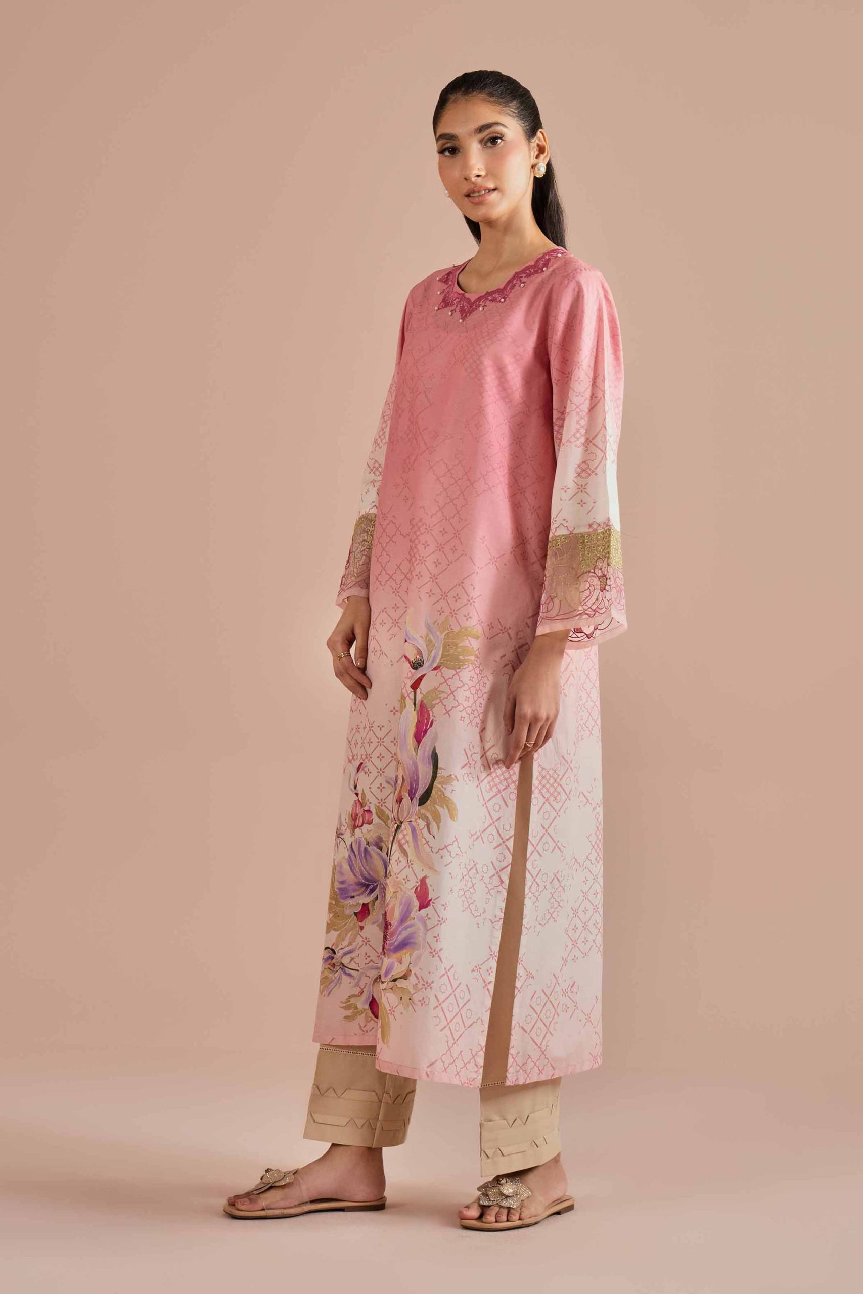 Printed Embroidered Shirt - PE26-03 - Image 3