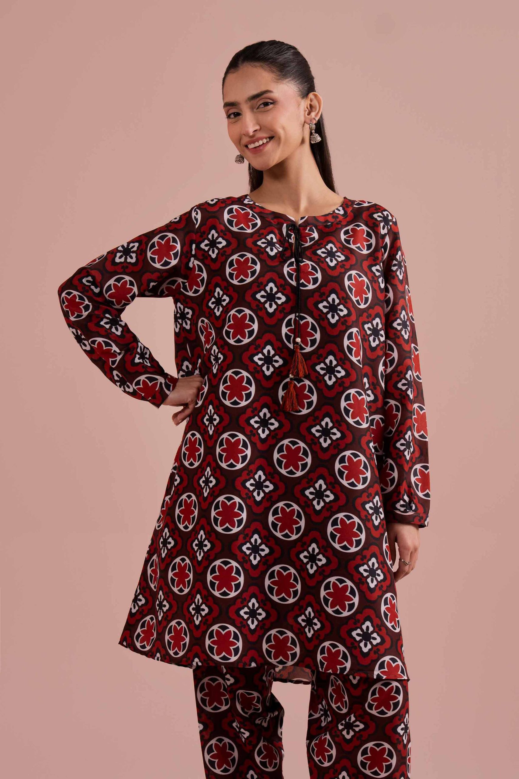 2 Piece - Printed Suit - PE26-12 - Image 2