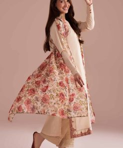 2 Piece - Printed Embroidered Suit - PE26-141