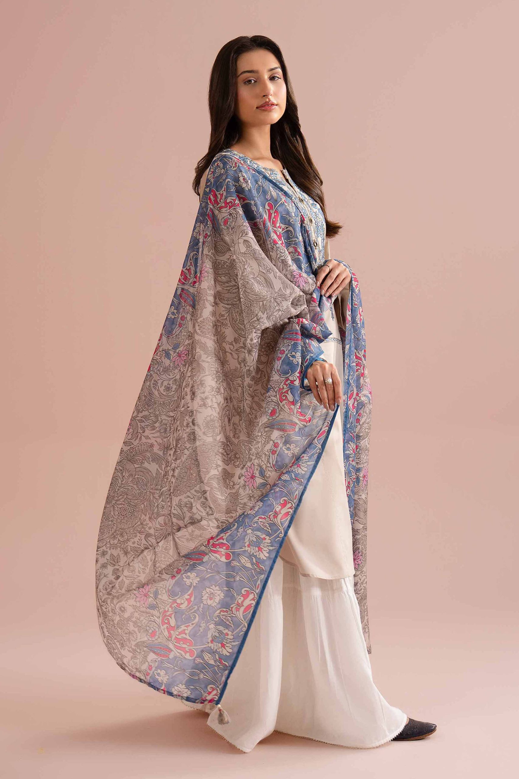 2 Piece - Embroidered Suit - PE26-142 - Image 4