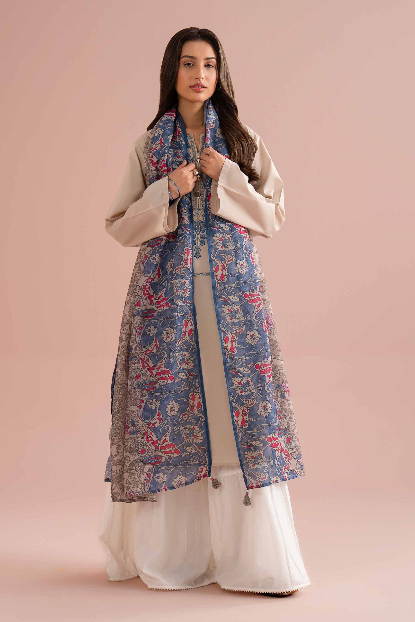 2 Piece - Embroidered Suit - PE26-142 - Image 5