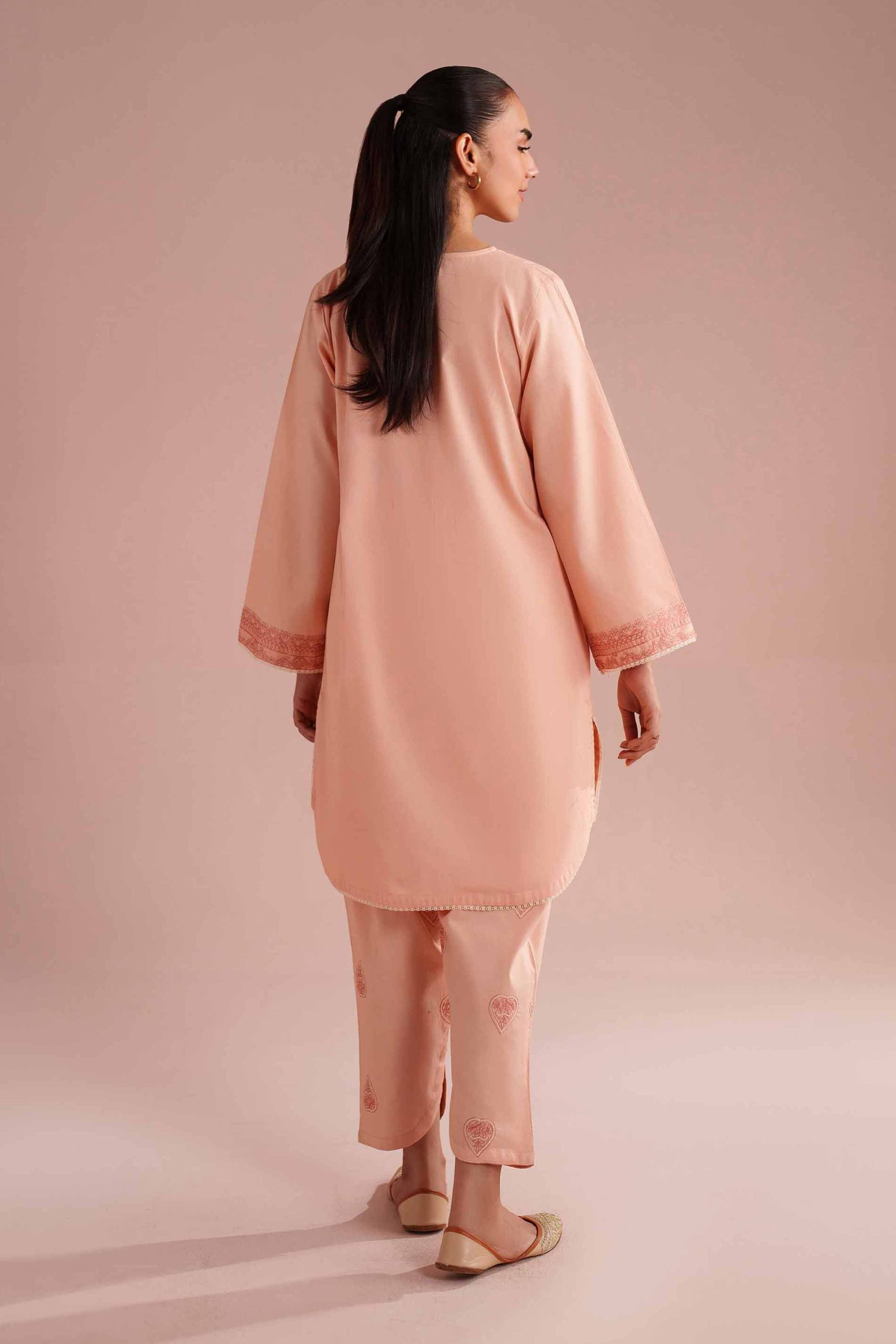2 Piece - Embroidered Suit - PE26-150 - Image 3