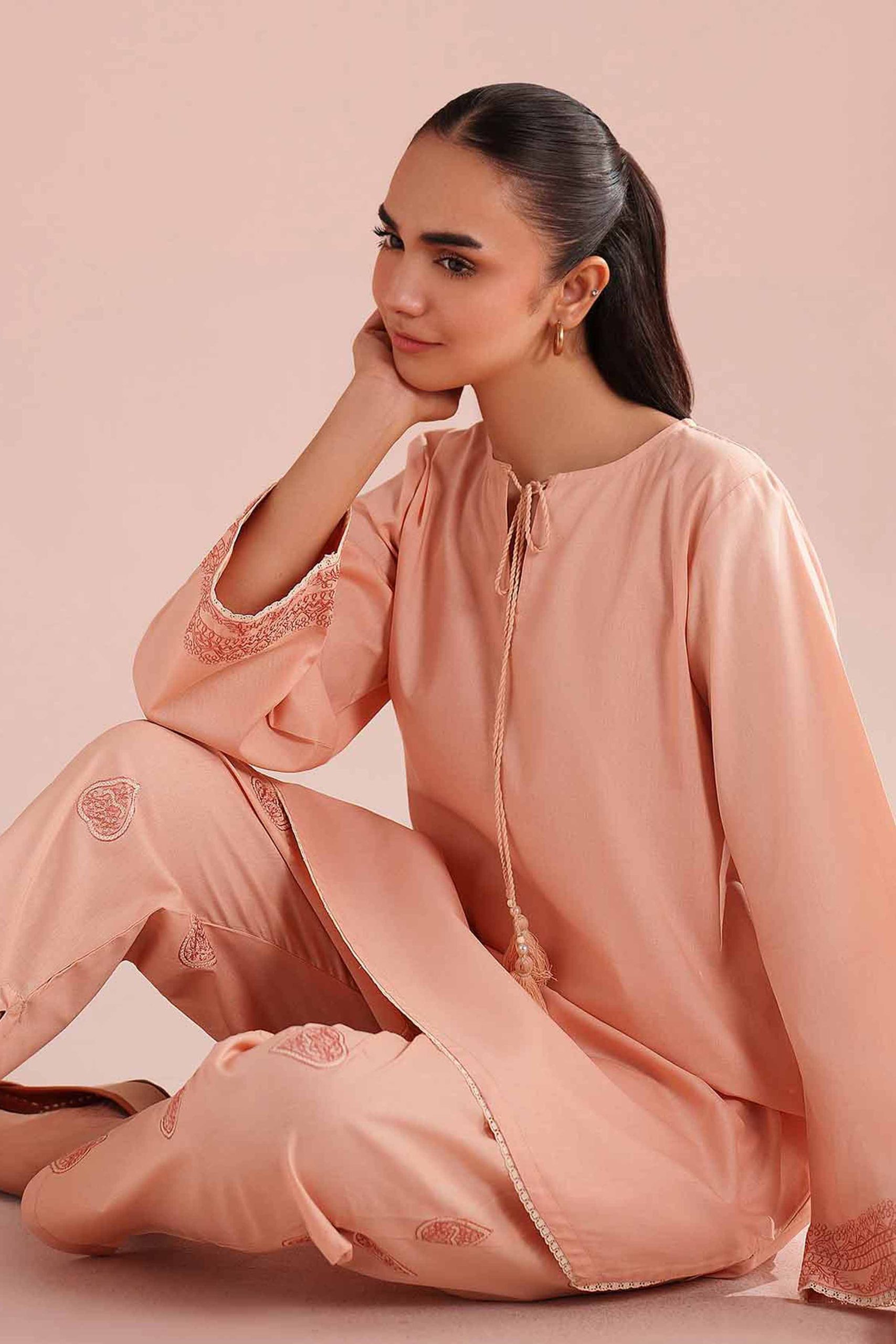 2 Piece - Embroidered Suit - PE26-150 - Image 5