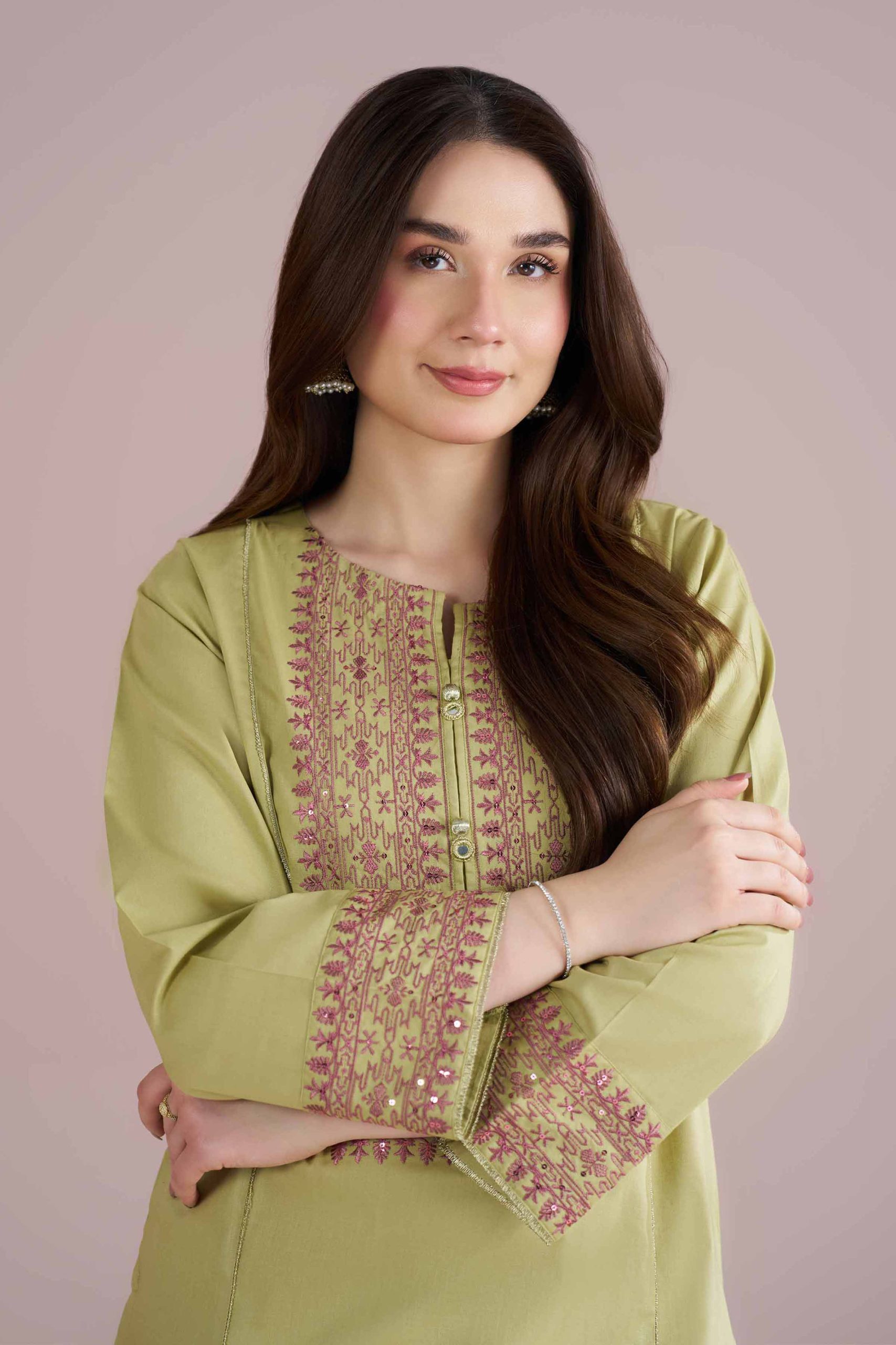 2 Piece - Embroidered Suit - PE26-151 - Image 2
