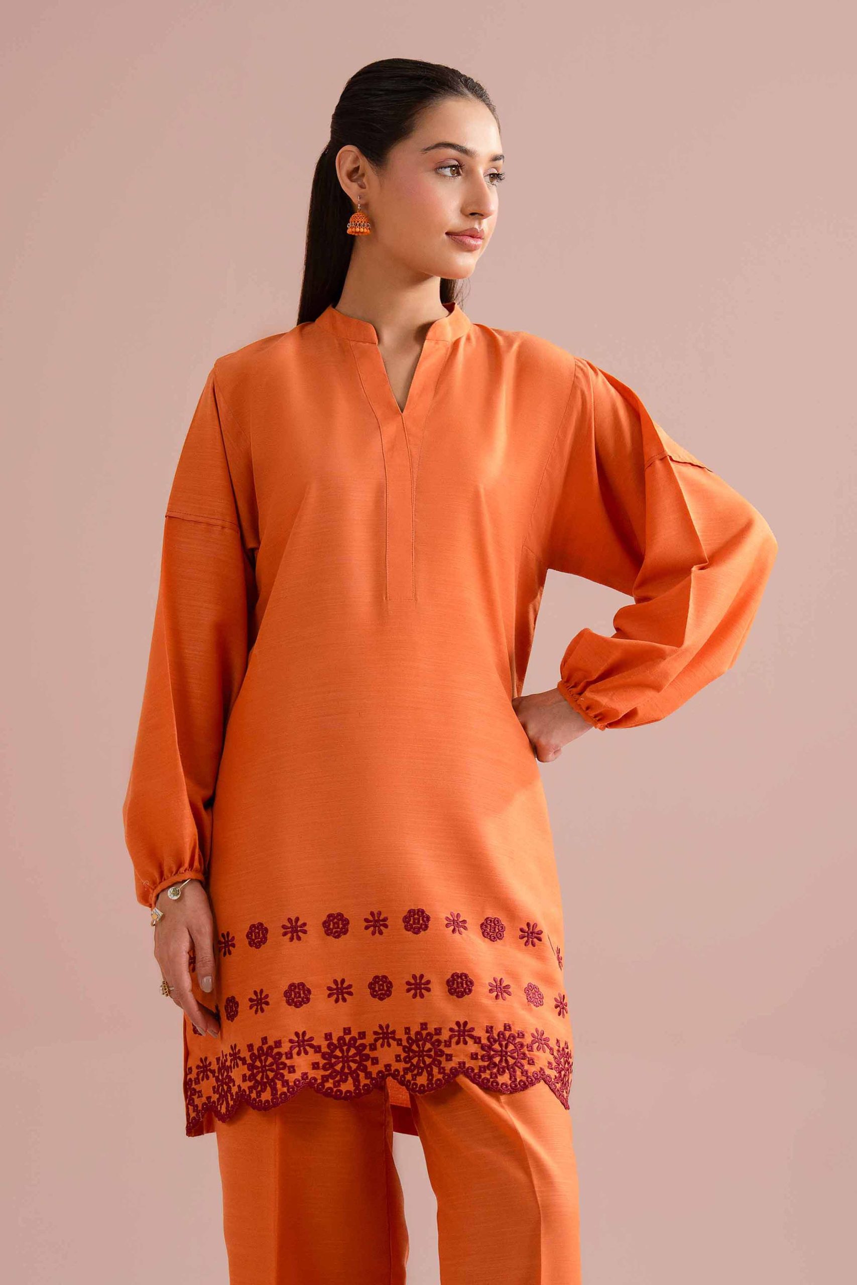 2 Piece - Embroidered Suit - PE26-171 - Image 2