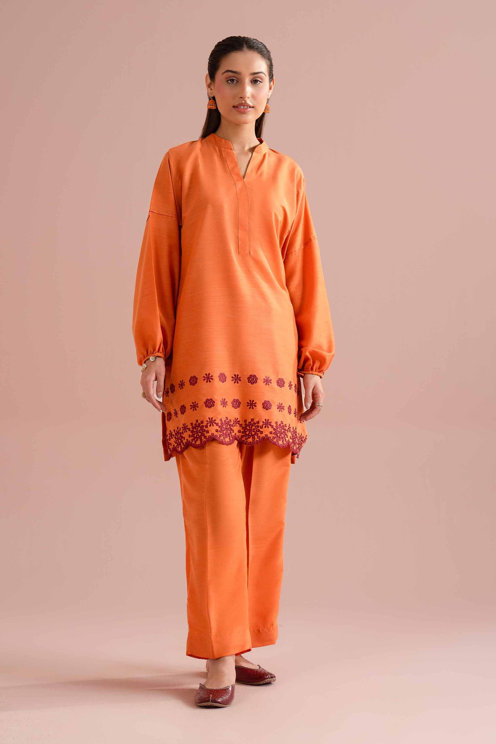 2 Piece - Embroidered Suit - PE26-171 - Image 5